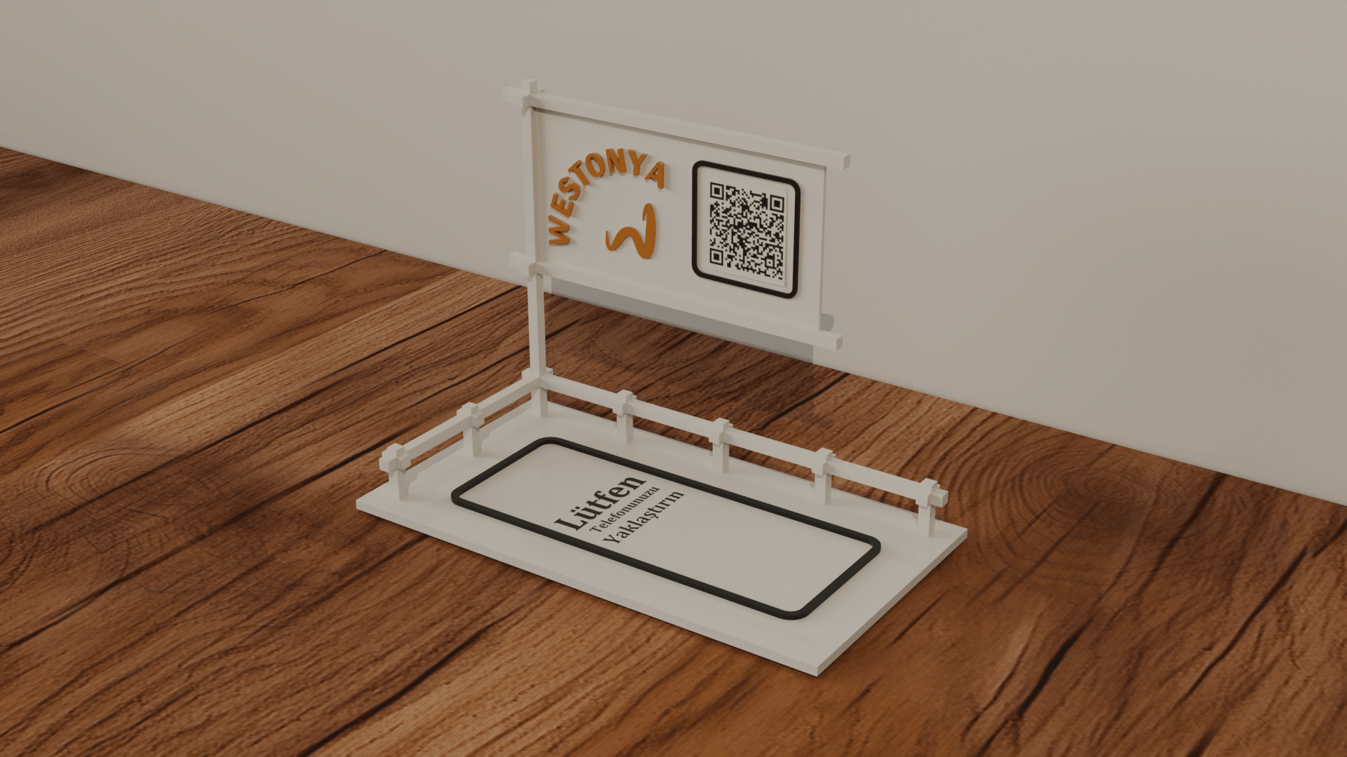 Restoran ve Kafelere Özel Masaüstü NFC ve QR Menü (Kişiselleştirilebilir)