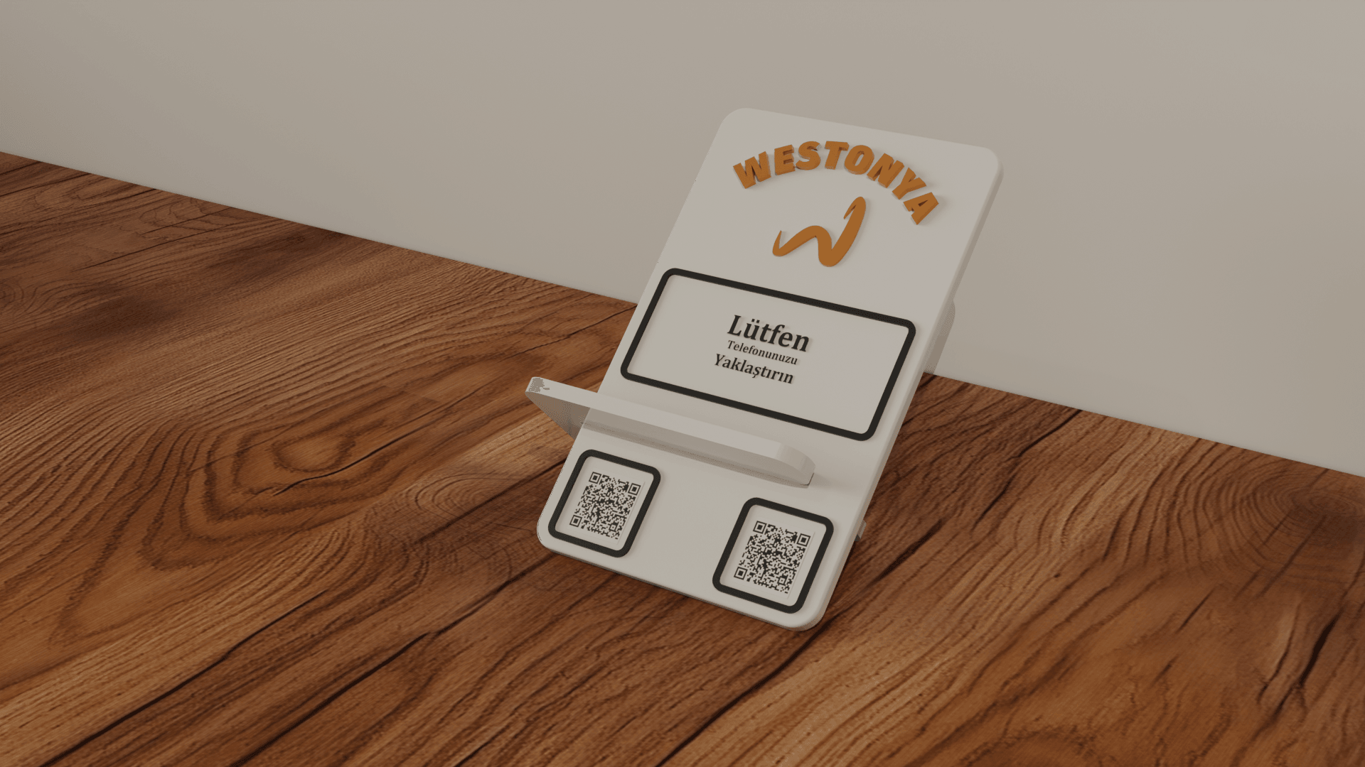 Restoran ve Kafelere Özel Masaüstü NFC ve QR Menü (Kişiselleştirilebilir)