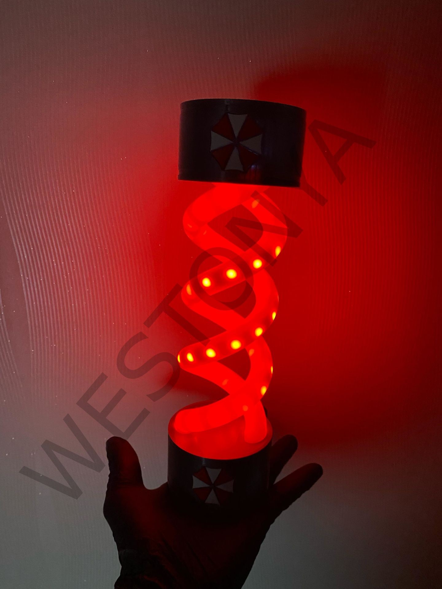 Resident Evil T-Virüs Işıklı Dekoratif Lamba Kırmızı