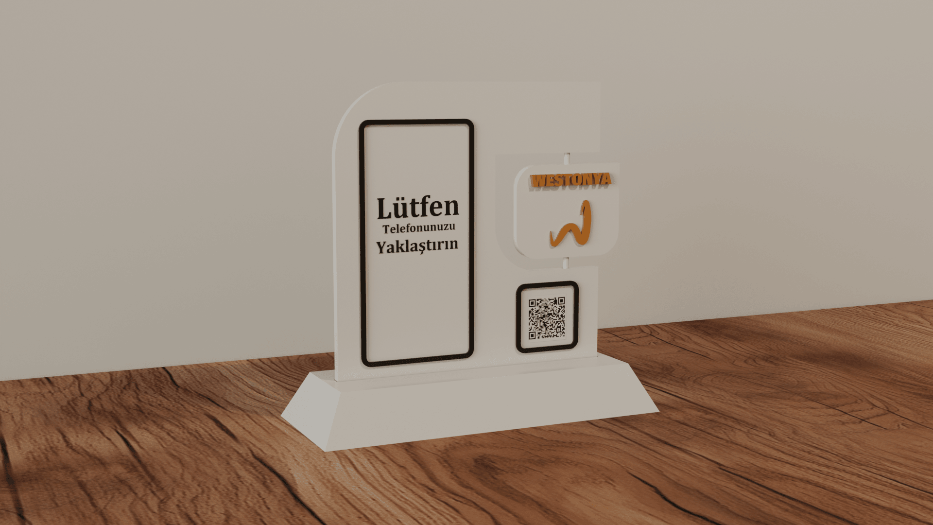 Restoran ve Kafelere Özel Masaüstü NFC ve QR Menü (Kişiselleştirilebilir)