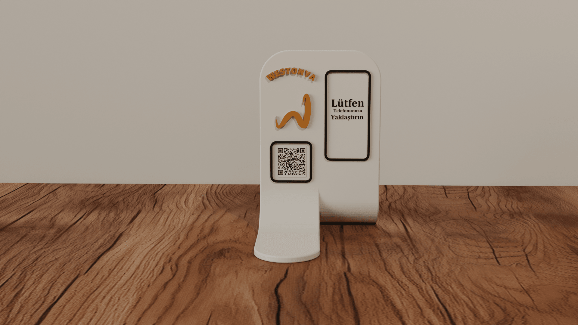 Restoran ve Kafelere Özel Masaüstü NFC ve QR Menü (Kişiselleştirilebilir)
