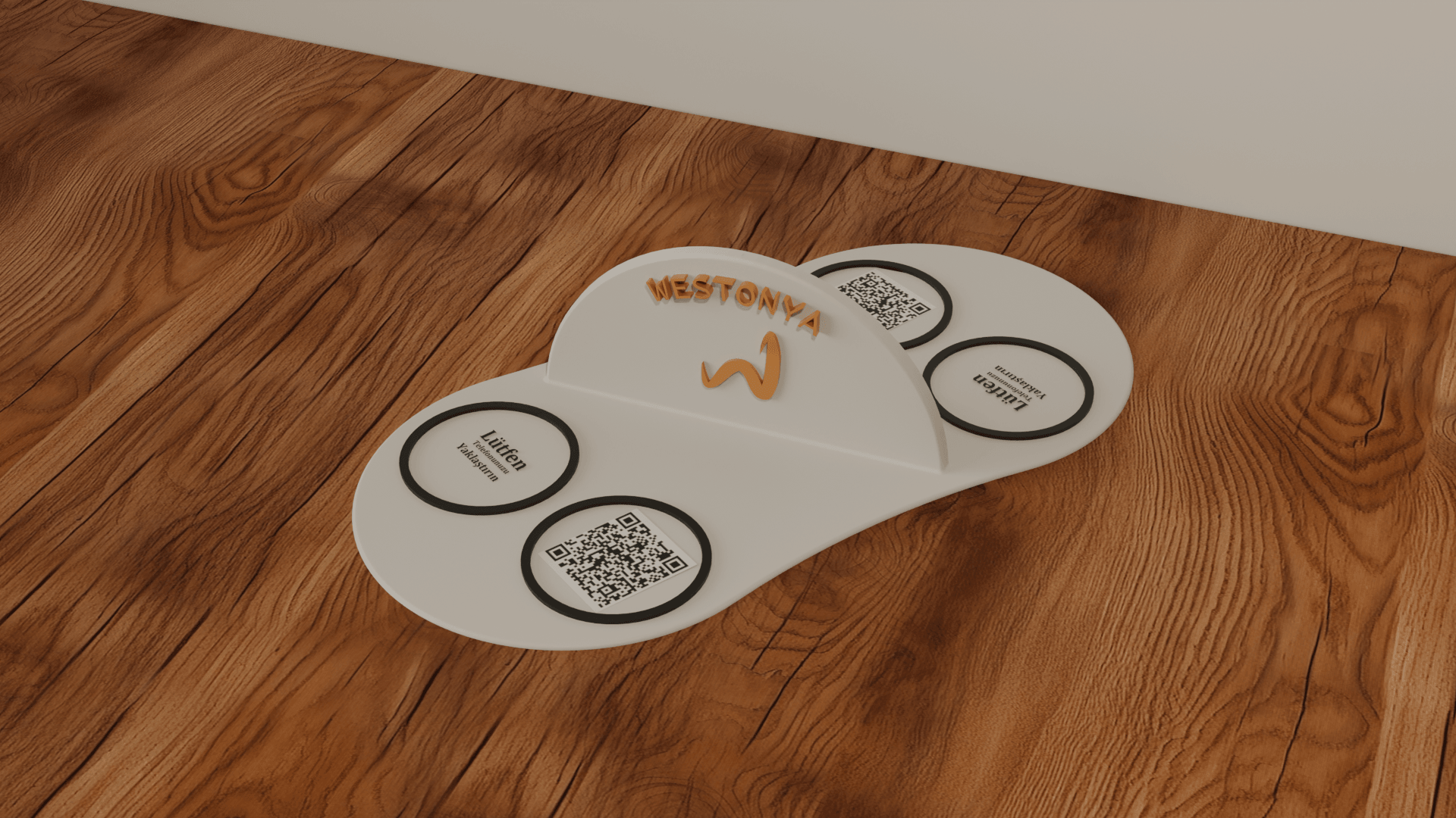 Restoran ve Kafelere Özel Masaüstü NFC ve QR Menü (Kişiselleştirilebilir)