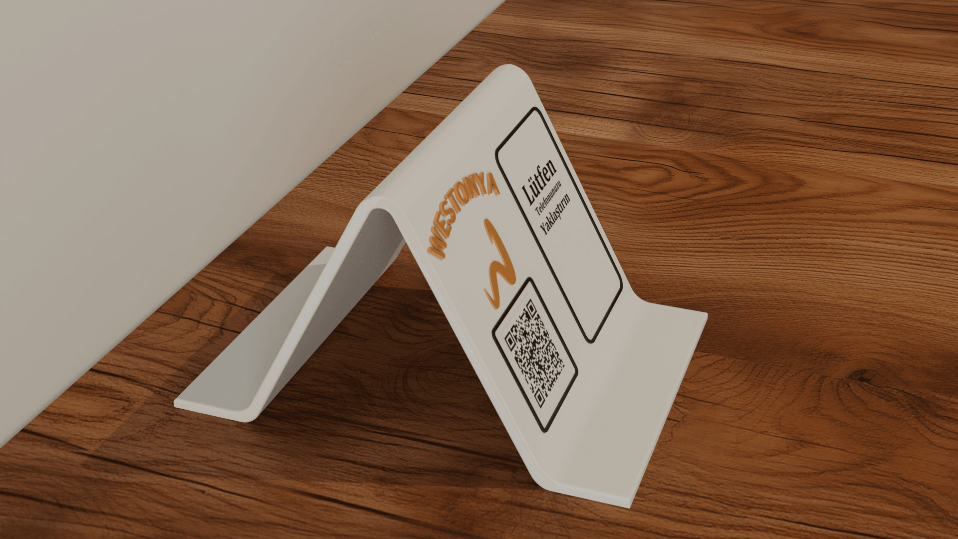 Restoran ve Kafelere Özel Masaüstü NFC ve QR Menü (Kişiselleştirilebilir)