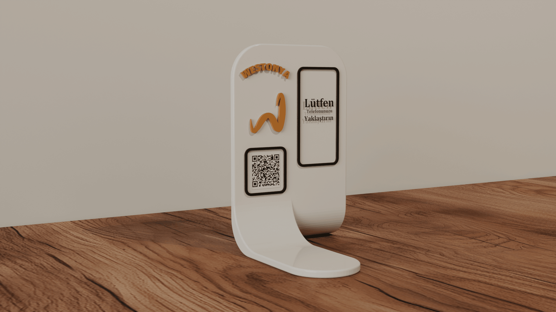 Restoran ve Kafelere Özel Masaüstü NFC ve QR Menü (Kişiselleştirilebilir)
