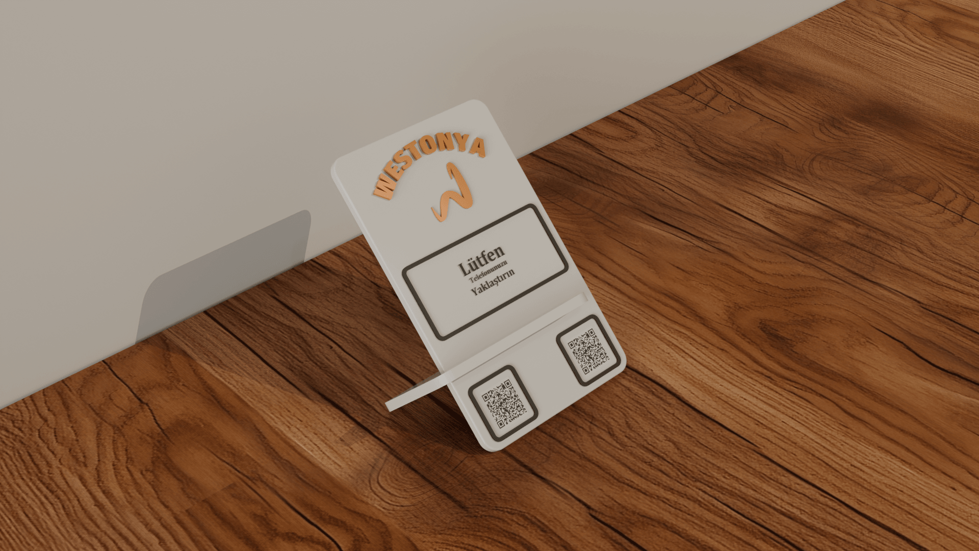 Restoran ve Kafelere Özel Masaüstü NFC ve QR Menü (Kişiselleştirilebilir)