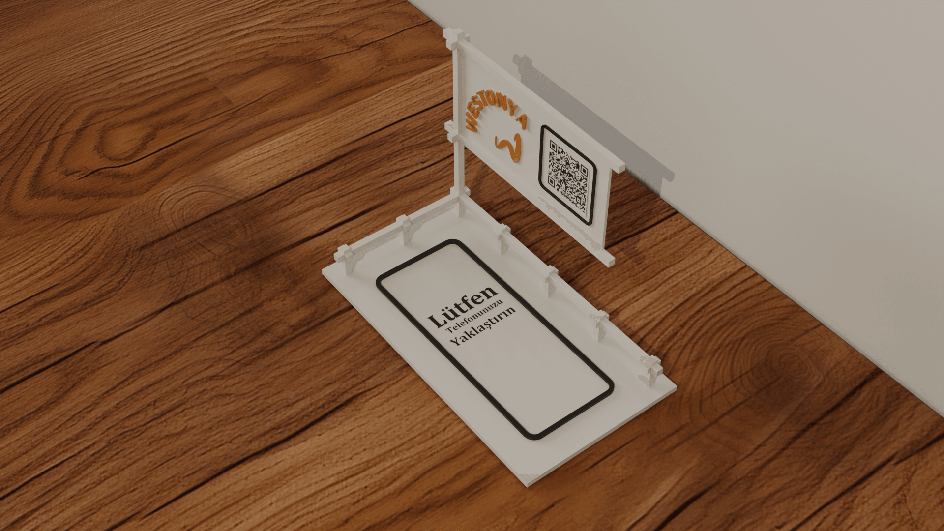Restoran ve Kafelere Özel Masaüstü NFC ve QR Menü (Kişiselleştirilebilir)