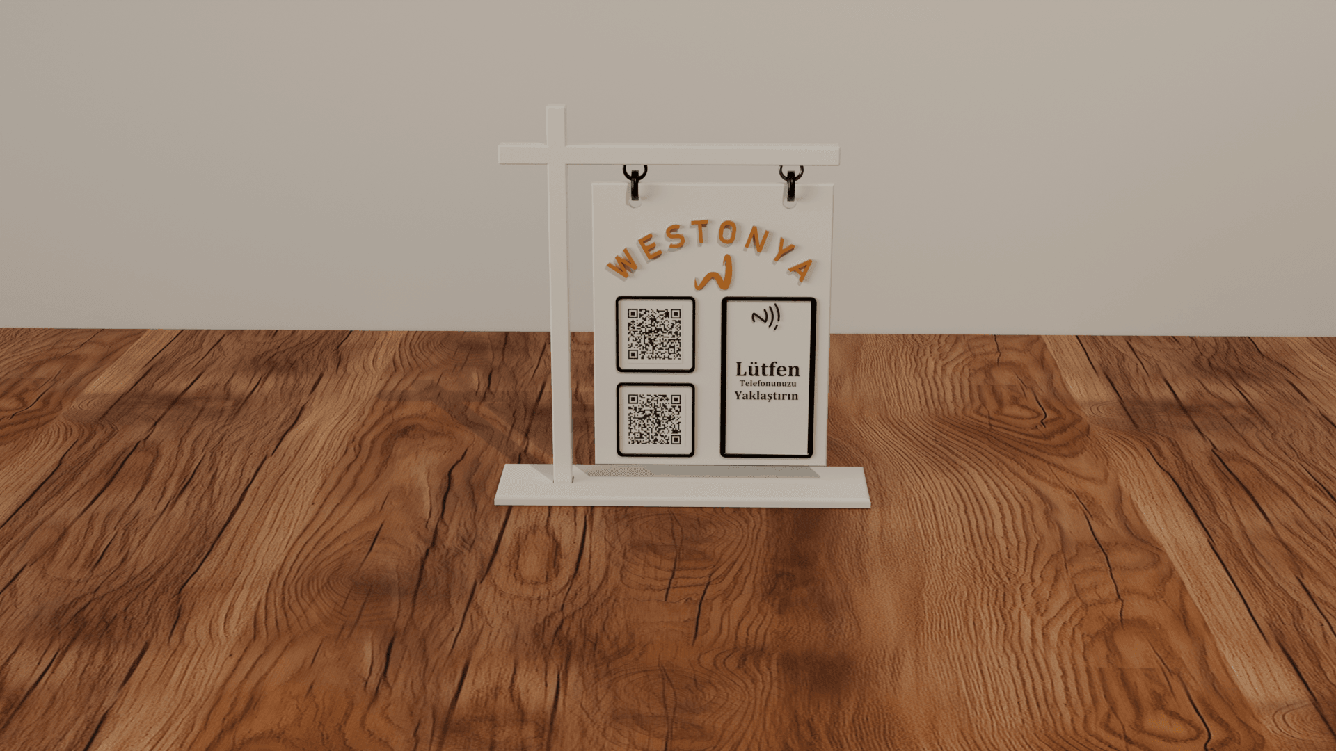 Restoran ve Kafelere Özel Masaüstü NFC ve QR Menü (Kişiselleştirilebilir)