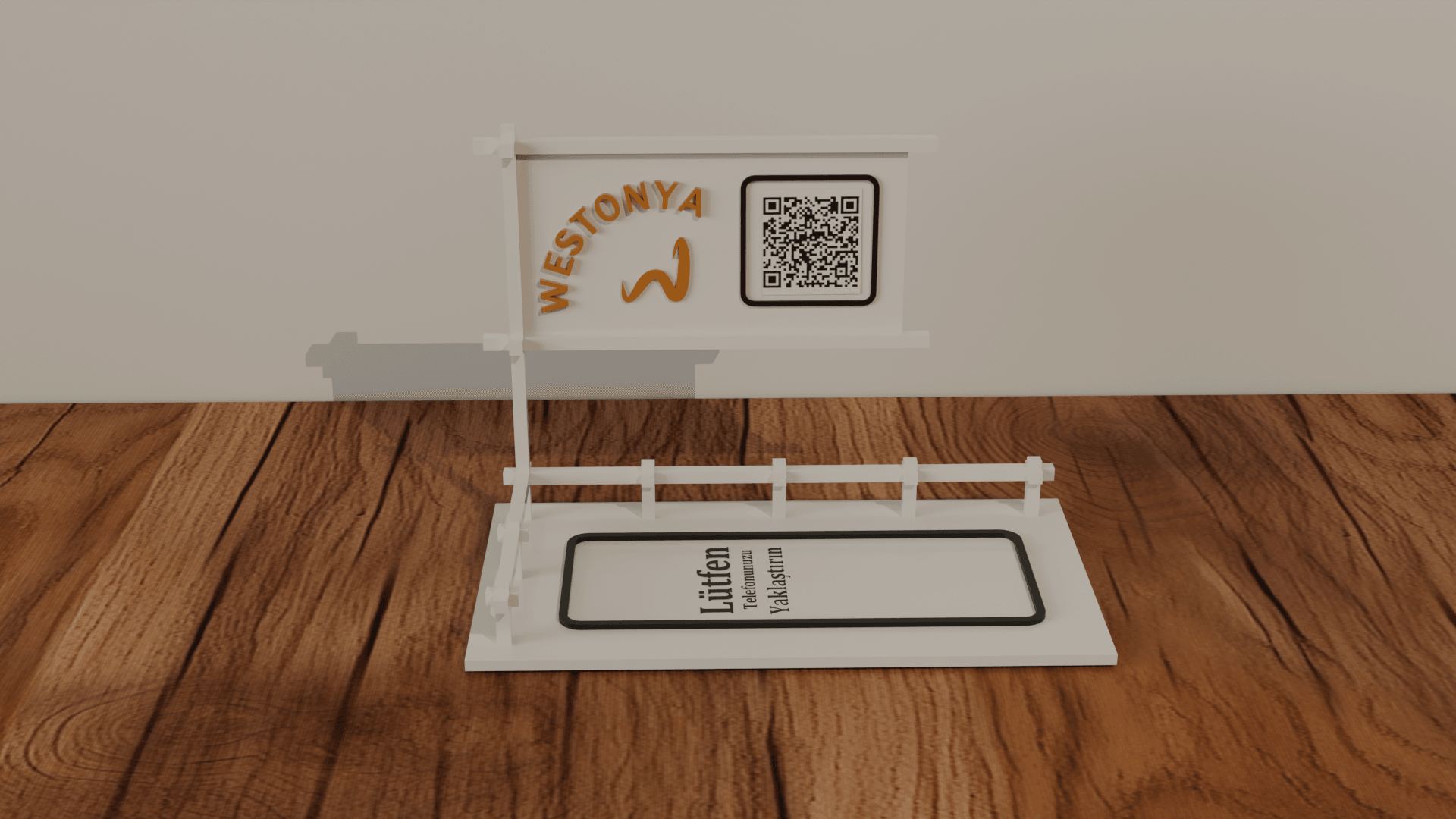 Restoran ve Kafelere Özel Masaüstü NFC ve QR Menü (Kişiselleştirilebilir)
