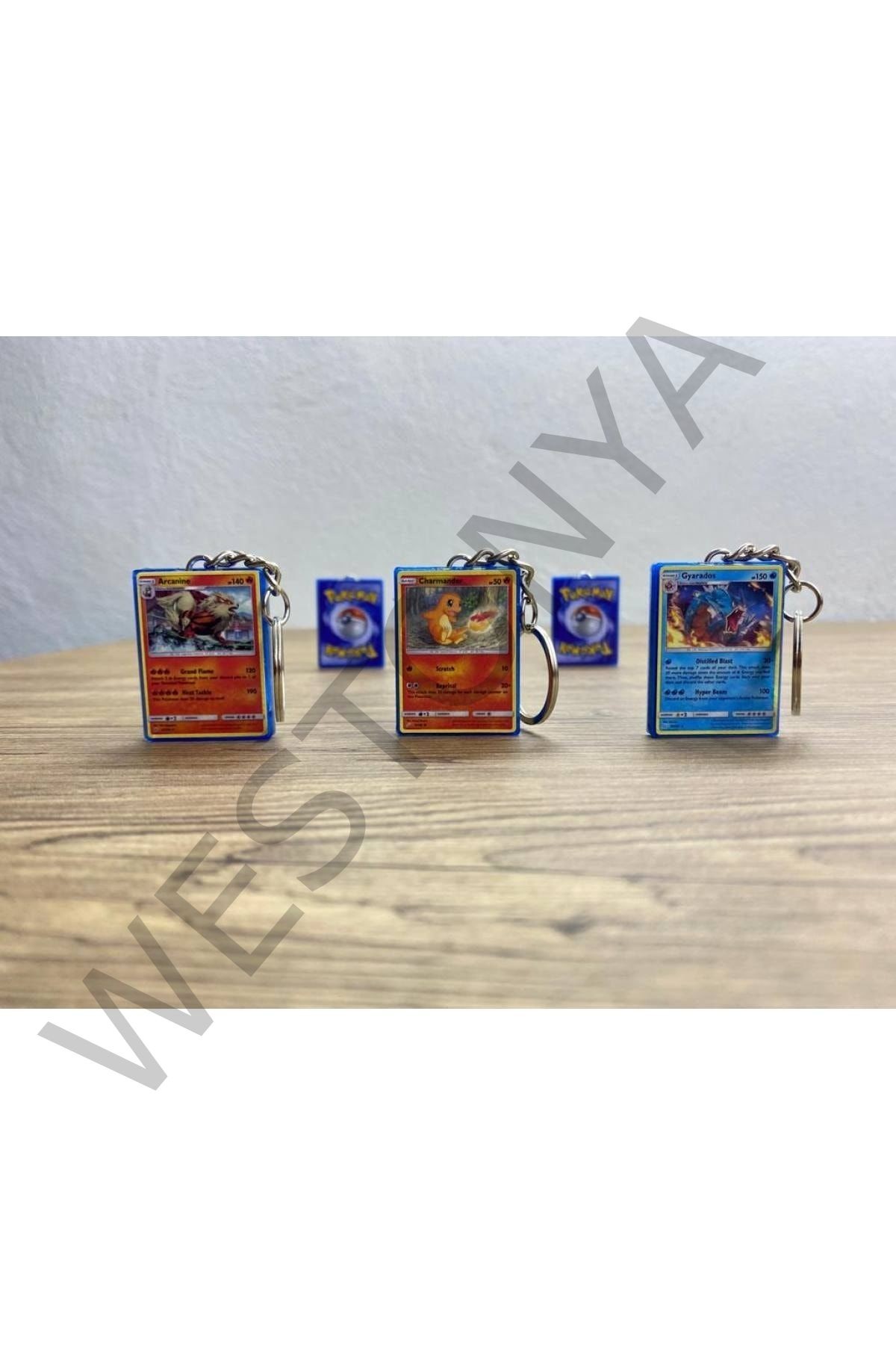 Pokemon Kart Traıner Rocket Team  Minyatür Anahtarlık