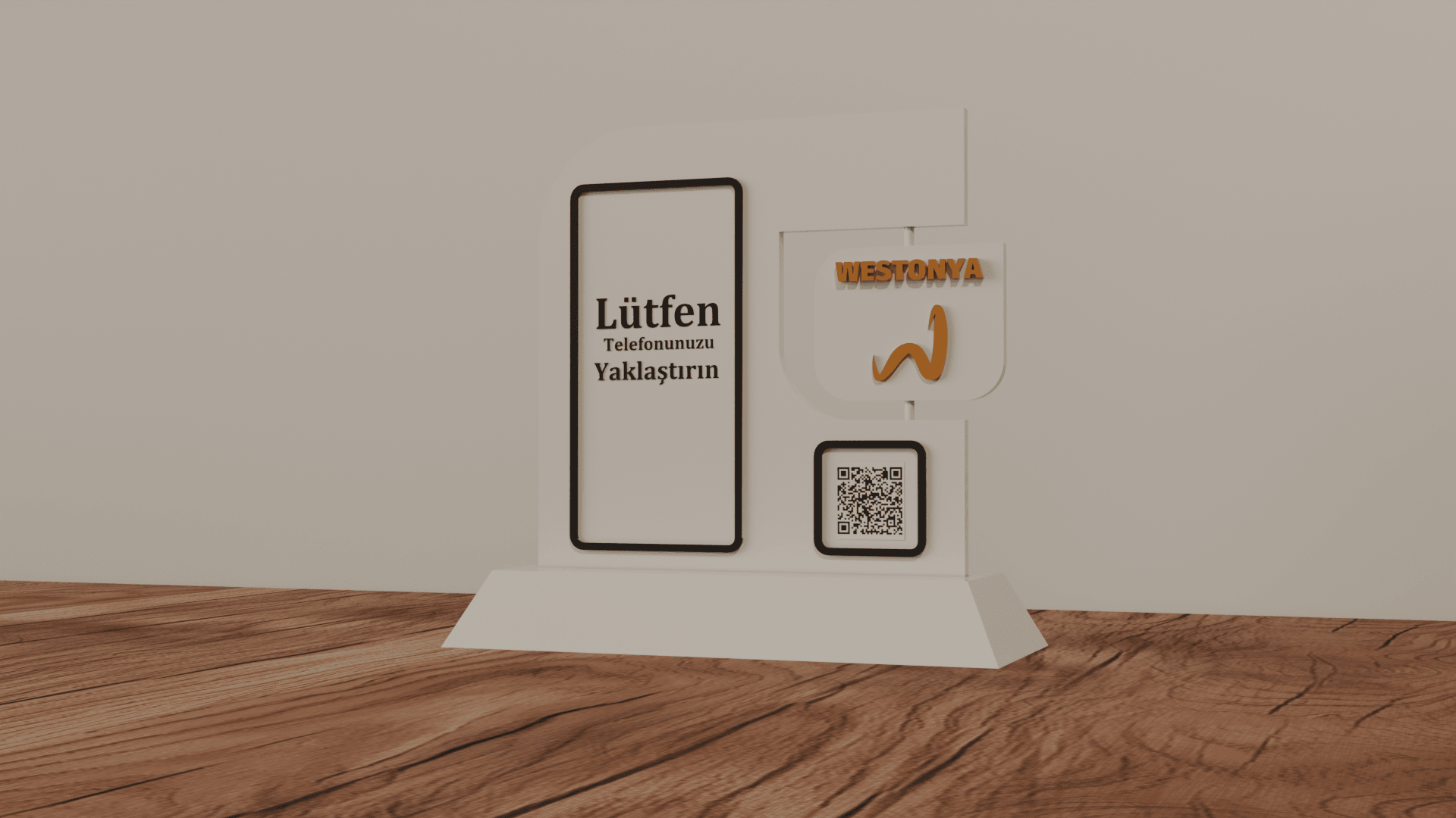 Restoran ve Kafelere Özel Masaüstü NFC ve QR Menü (Kişiselleştirilebilir)