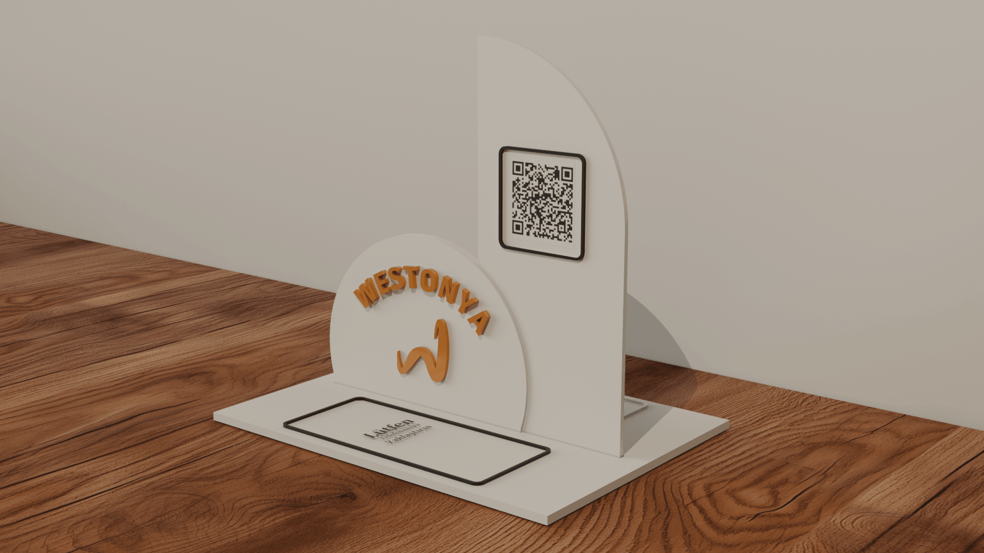 Restoran ve Kafelere Özel Masaüstü NFC ve QR Menü (Kişiselleştirilebilir)