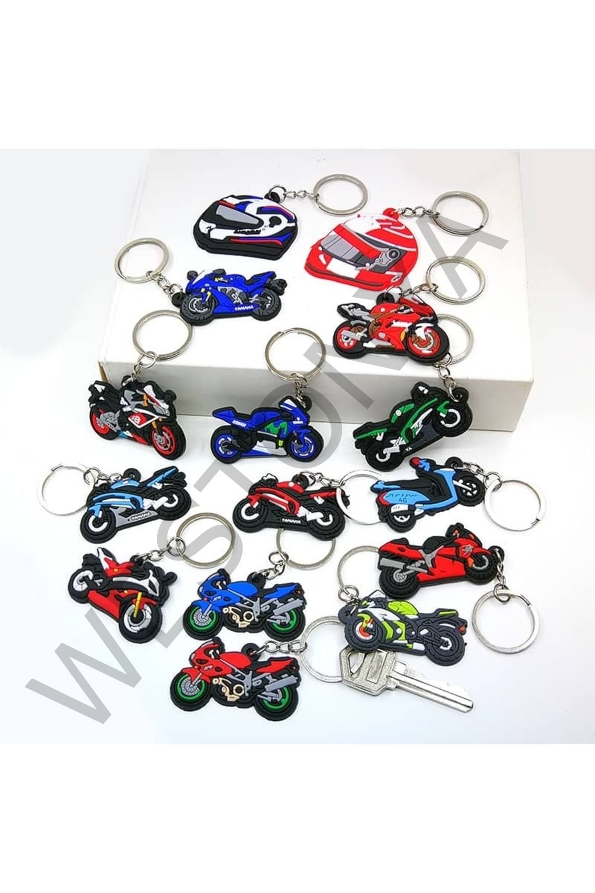 Motor Kauçuk Anahtarlık