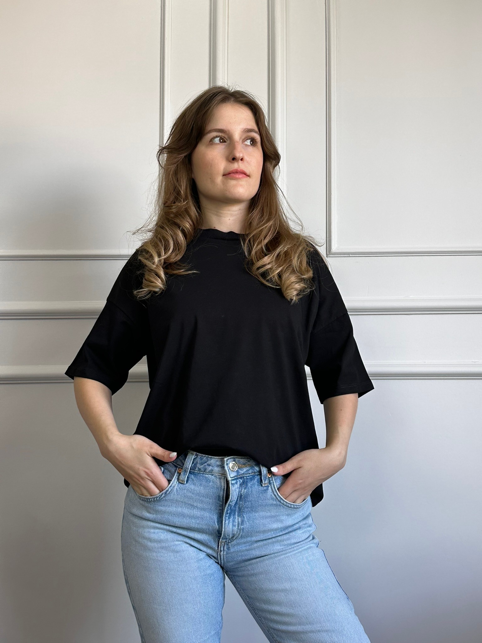siyah basic tshirt