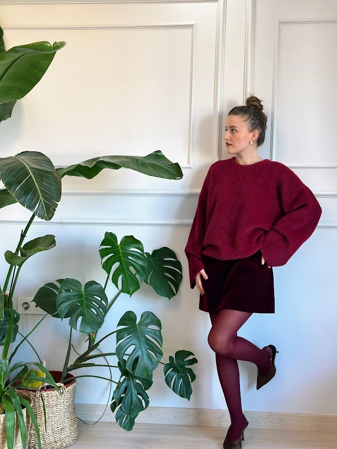 Bordo Sakallı Kazak