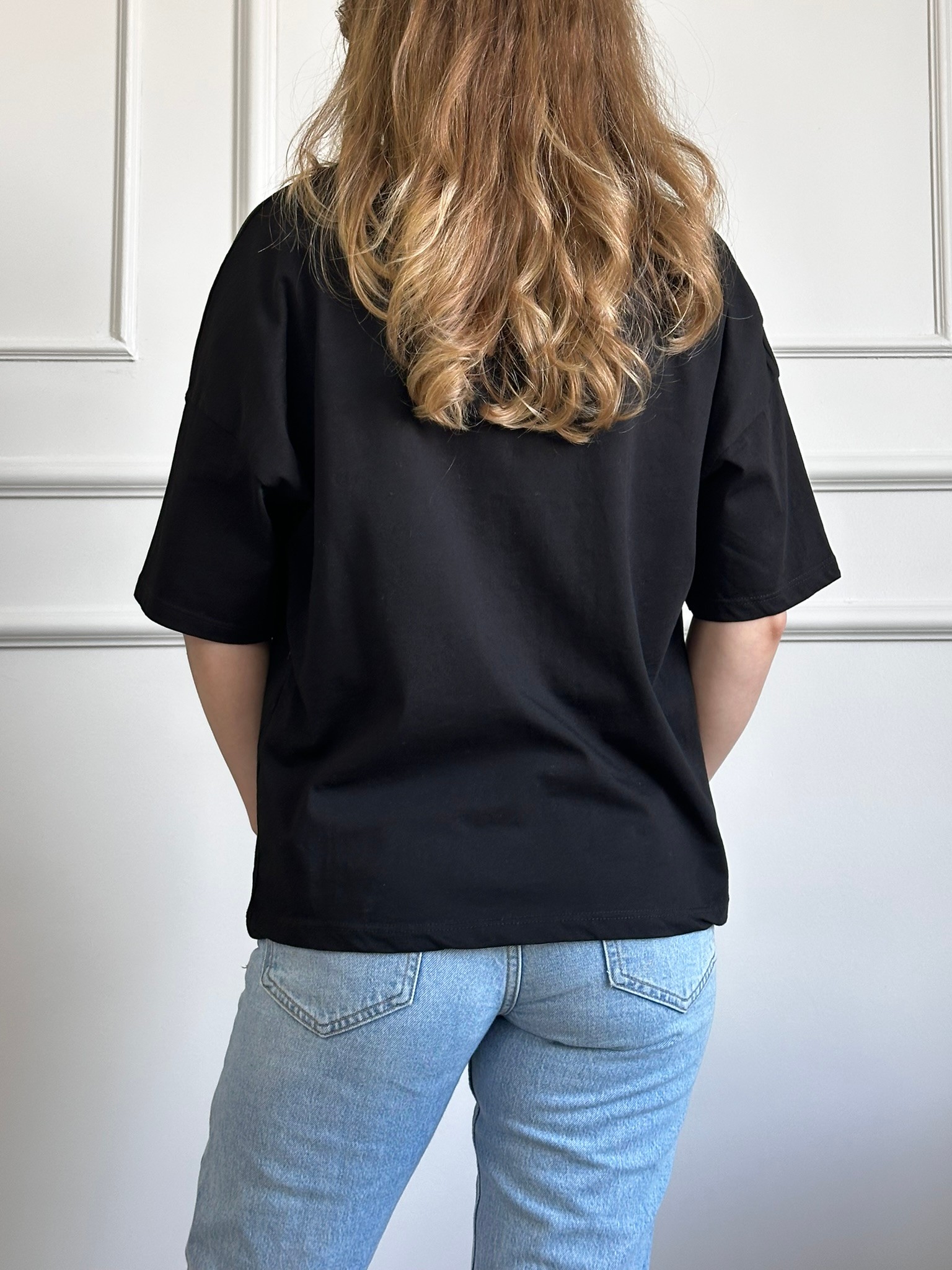 siyah basic tshirt