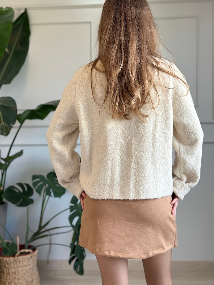açık taba süet mini etek
