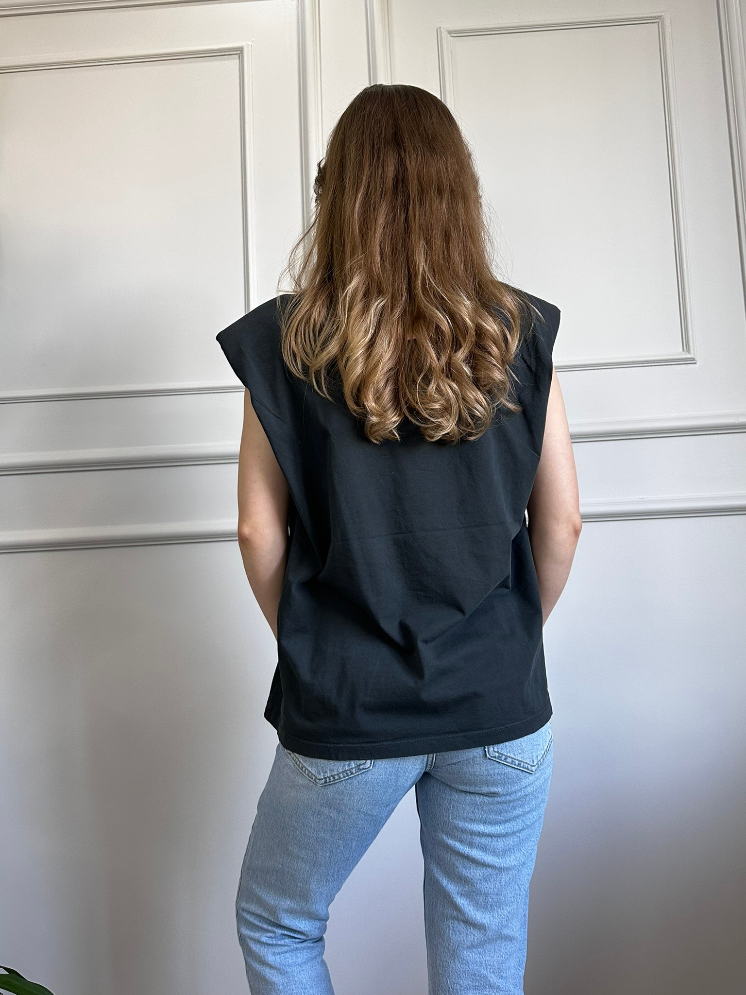 gri vatkalı tshirt
