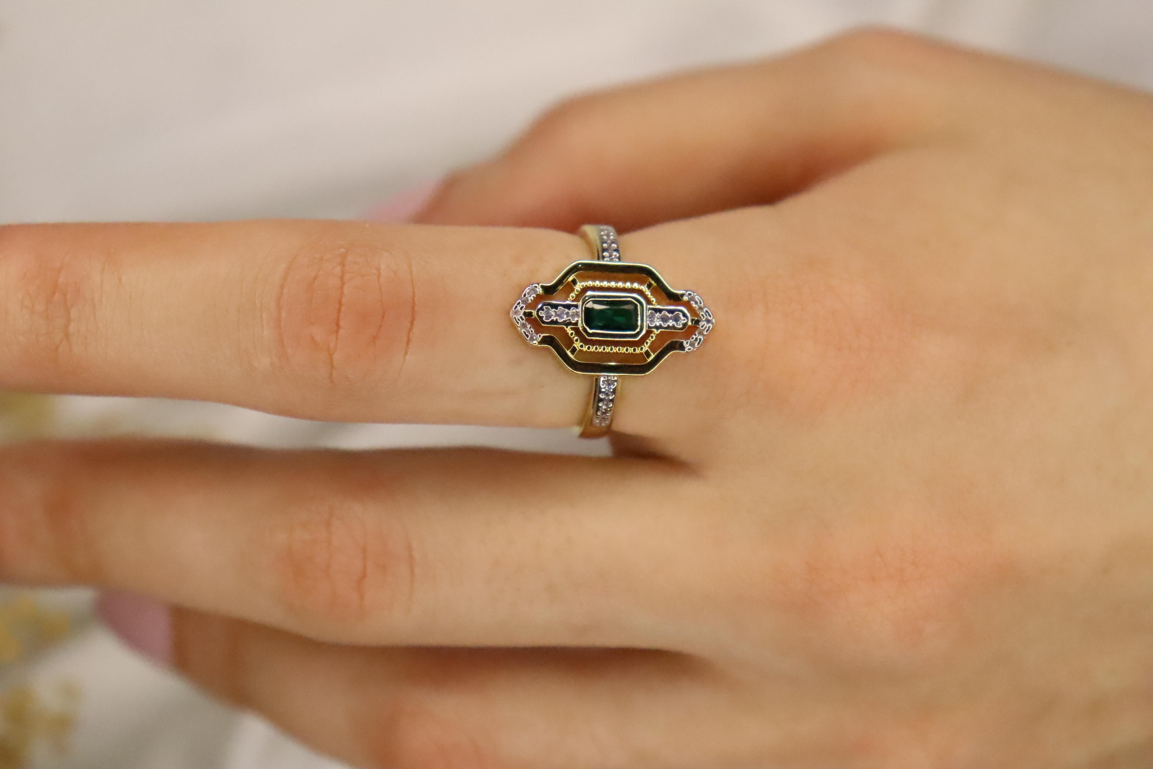 14k ayarlanabilir Zirkon Taşlı Vip Serenay Yüzük