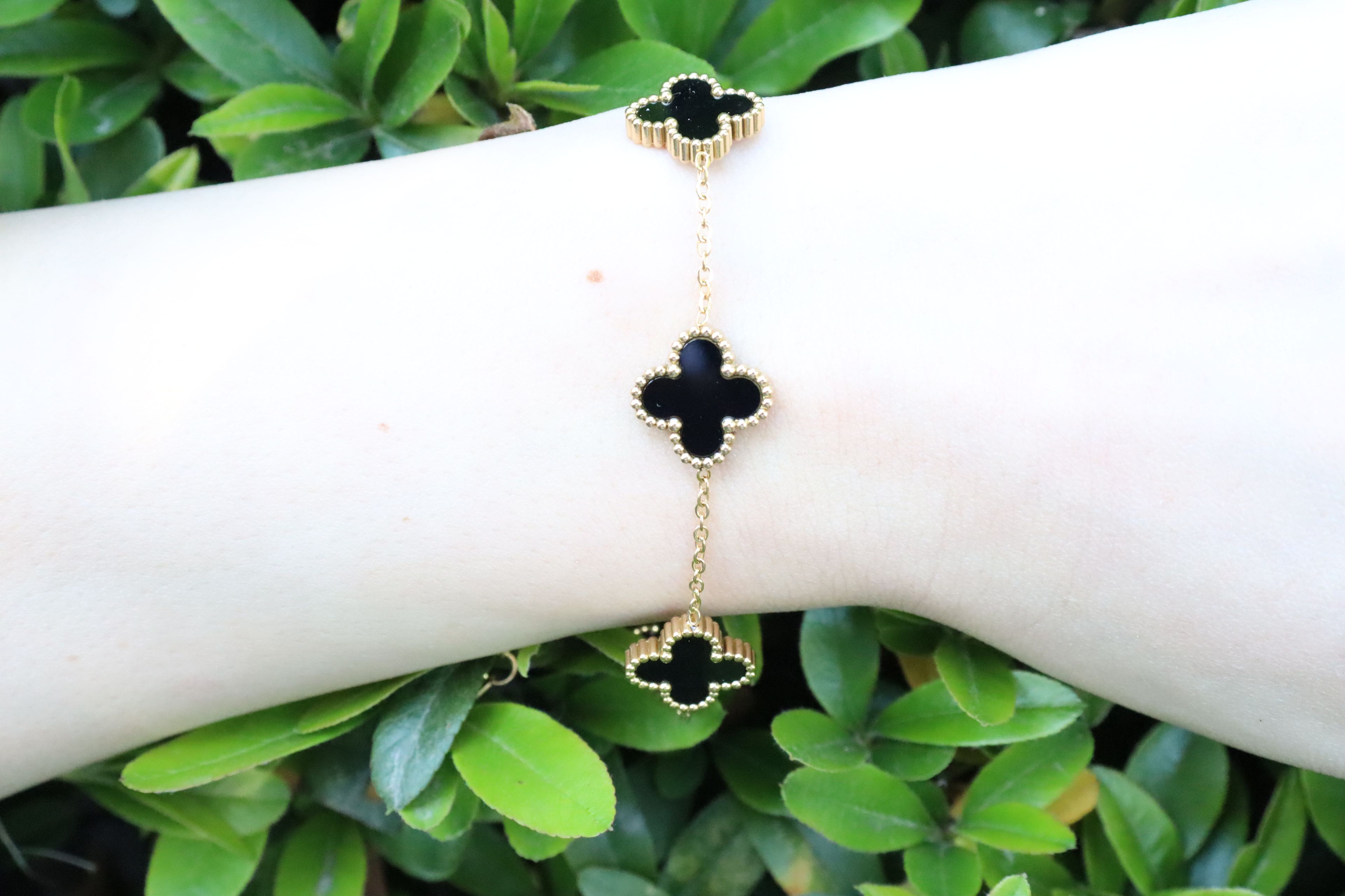 Van Cleef Gold Çelik Yonca Bileklik