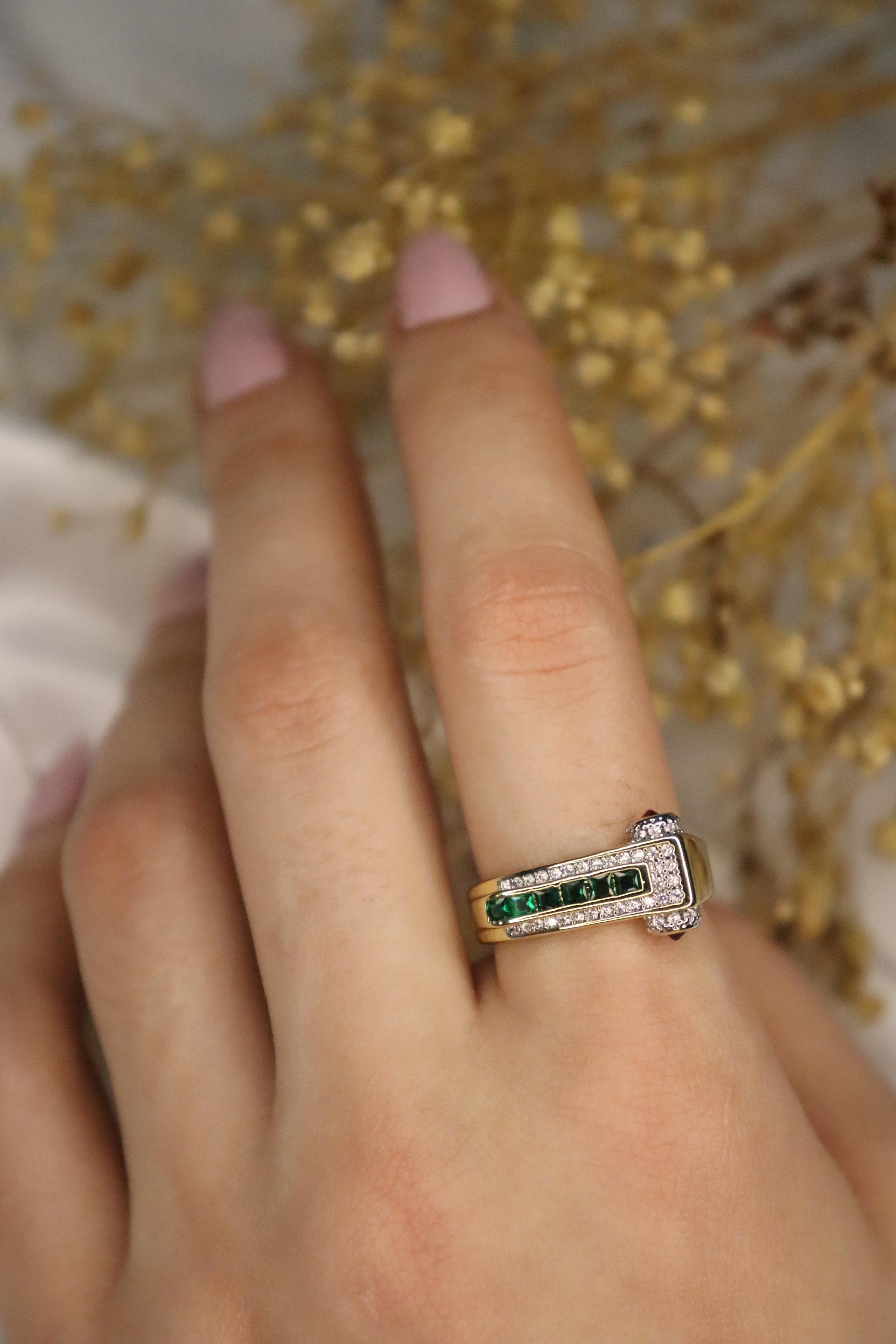 14k Ayarlanabilir Zirkon Taşlı Yüzük