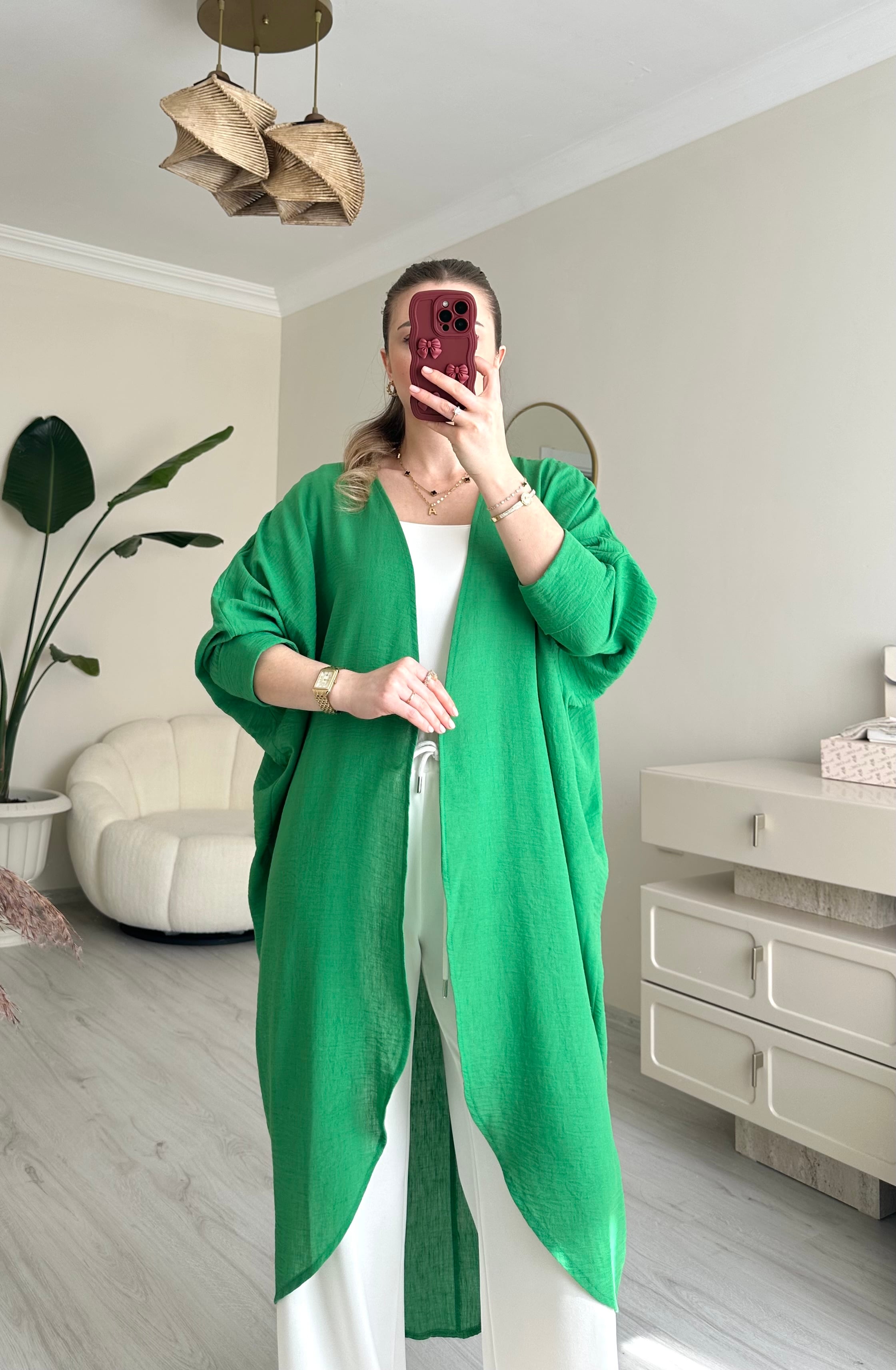 Keten Maxi Boy Oversize Kimono