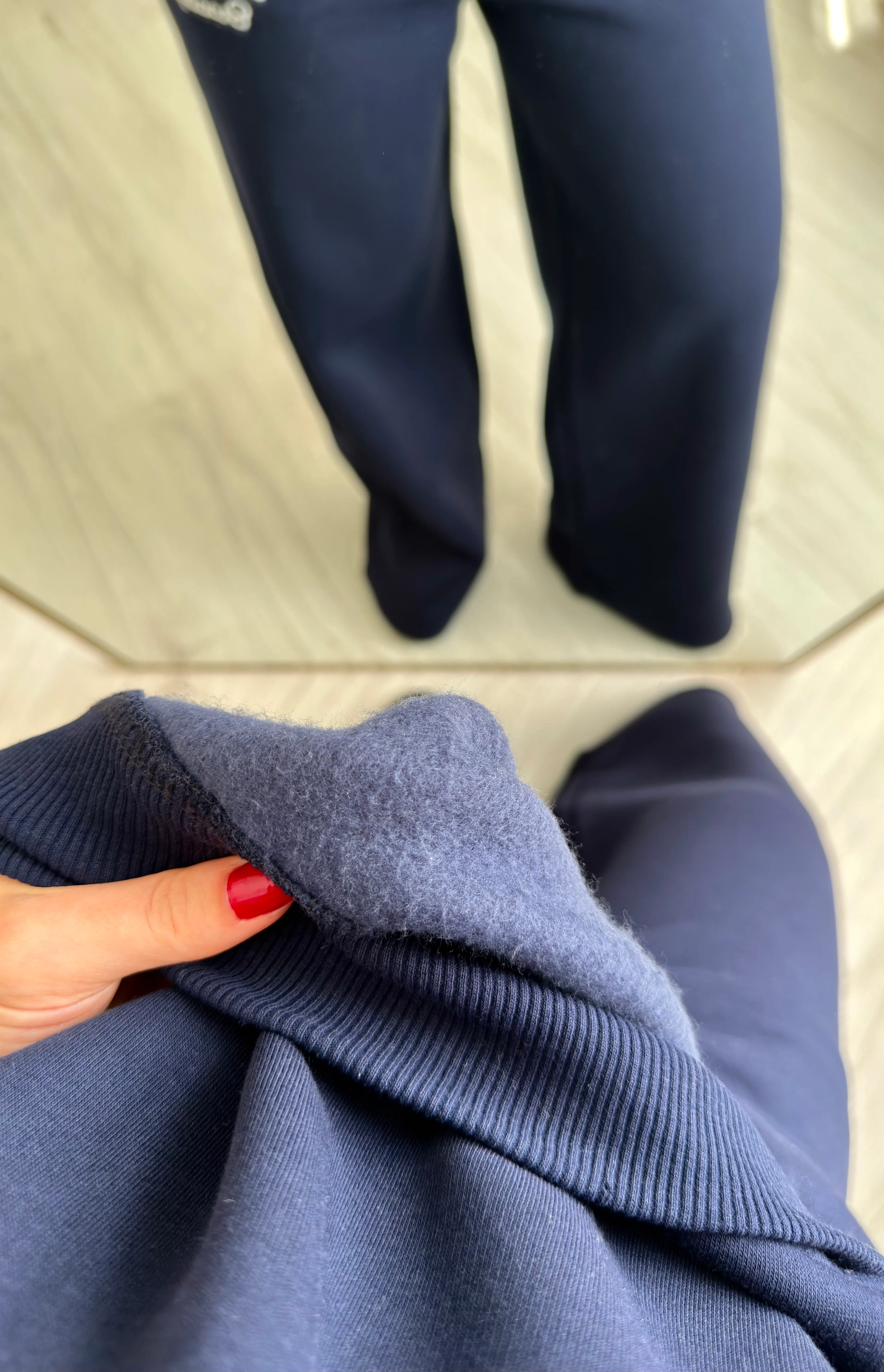 Premium Kırmızı Şeritli Lacivert Eşofman Takımı