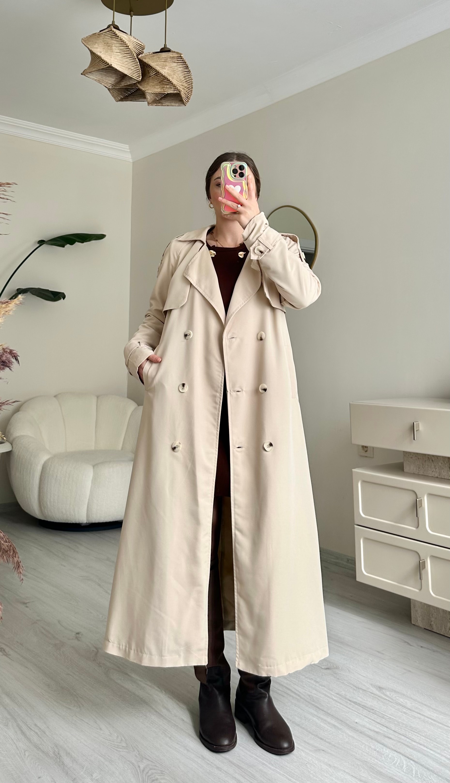Premium Oversize Kuşaklı Trençkot
