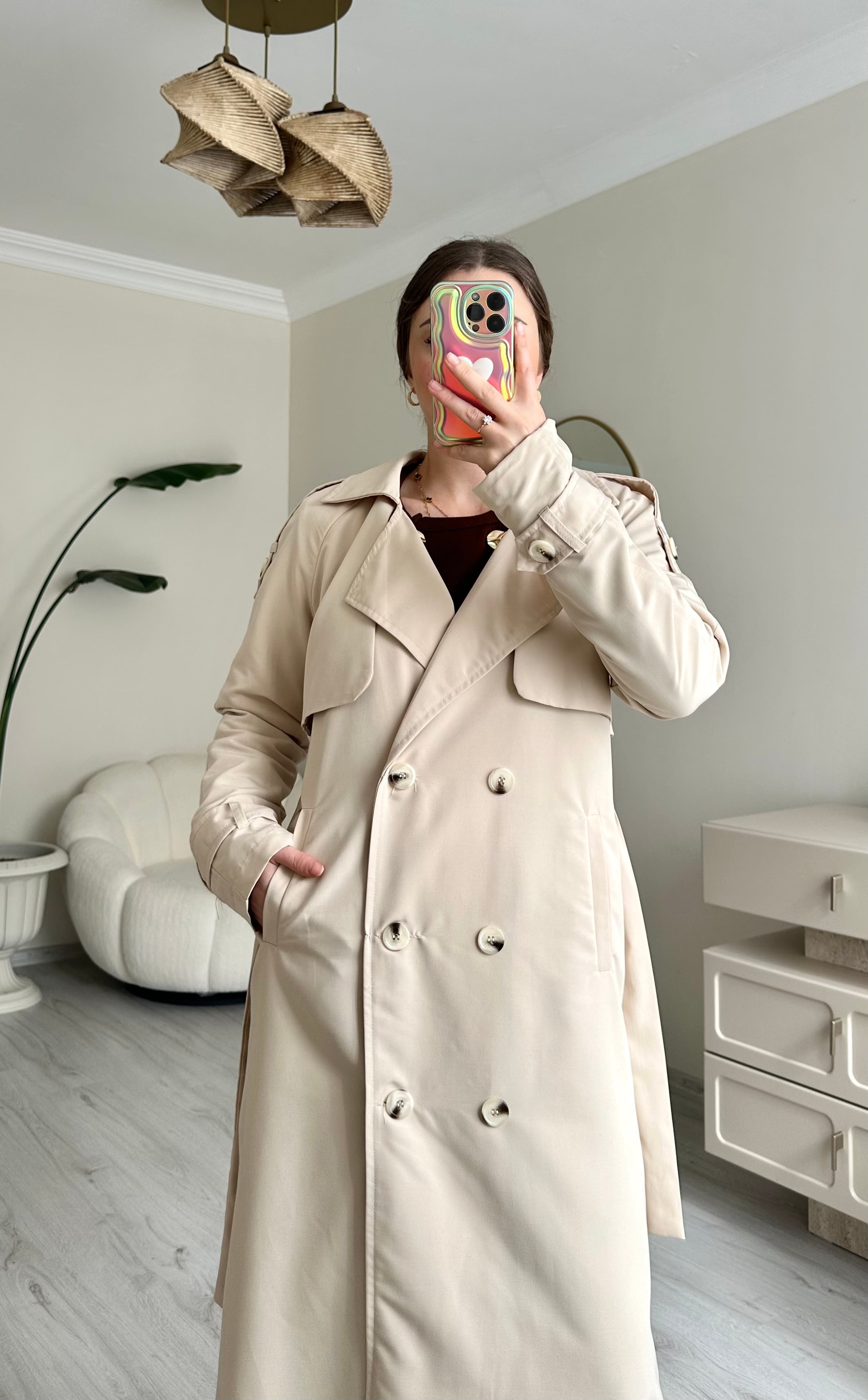 Premium Oversize Kuşaklı Trençkot