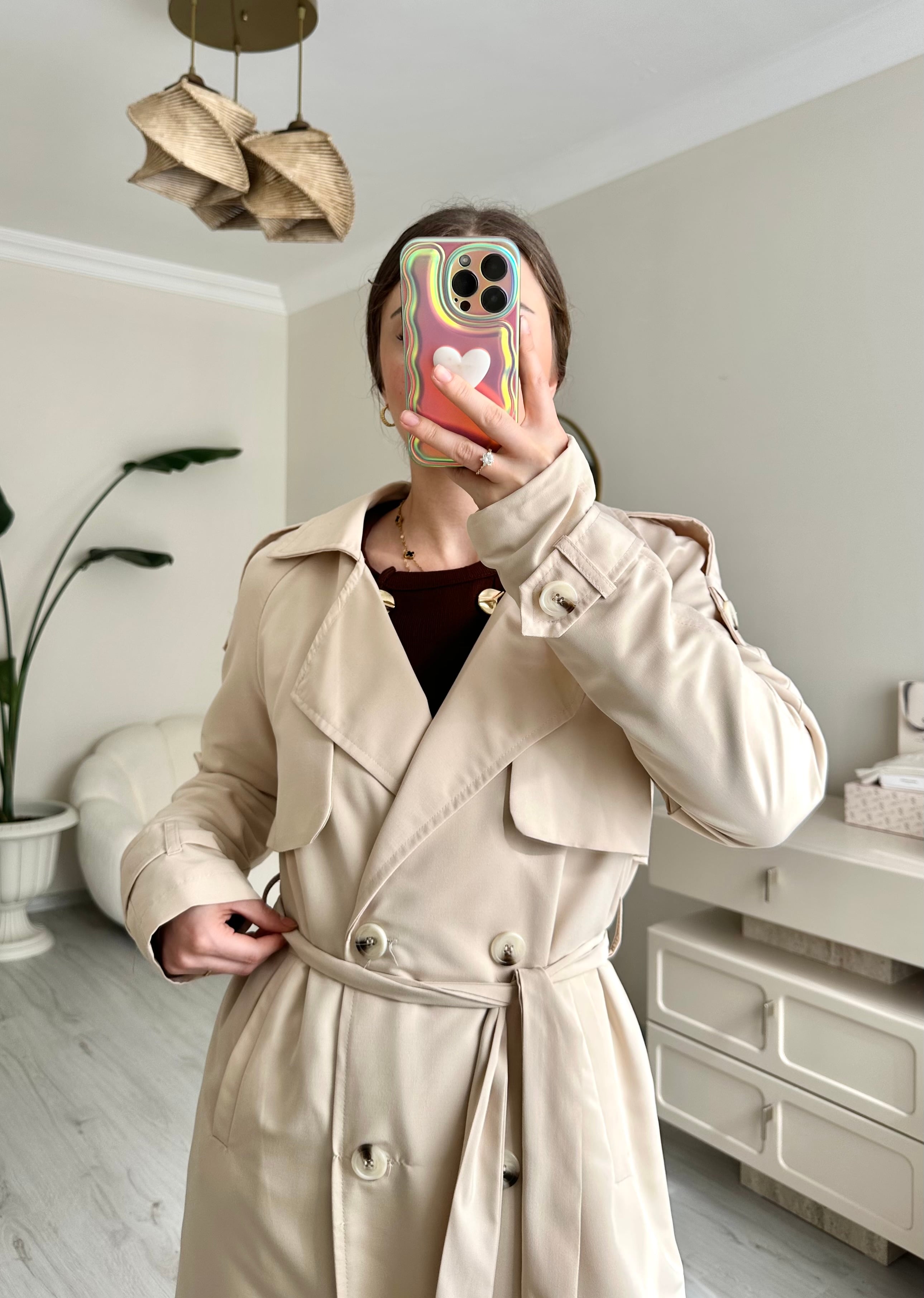 Premium Oversize Kuşaklı Trençkot