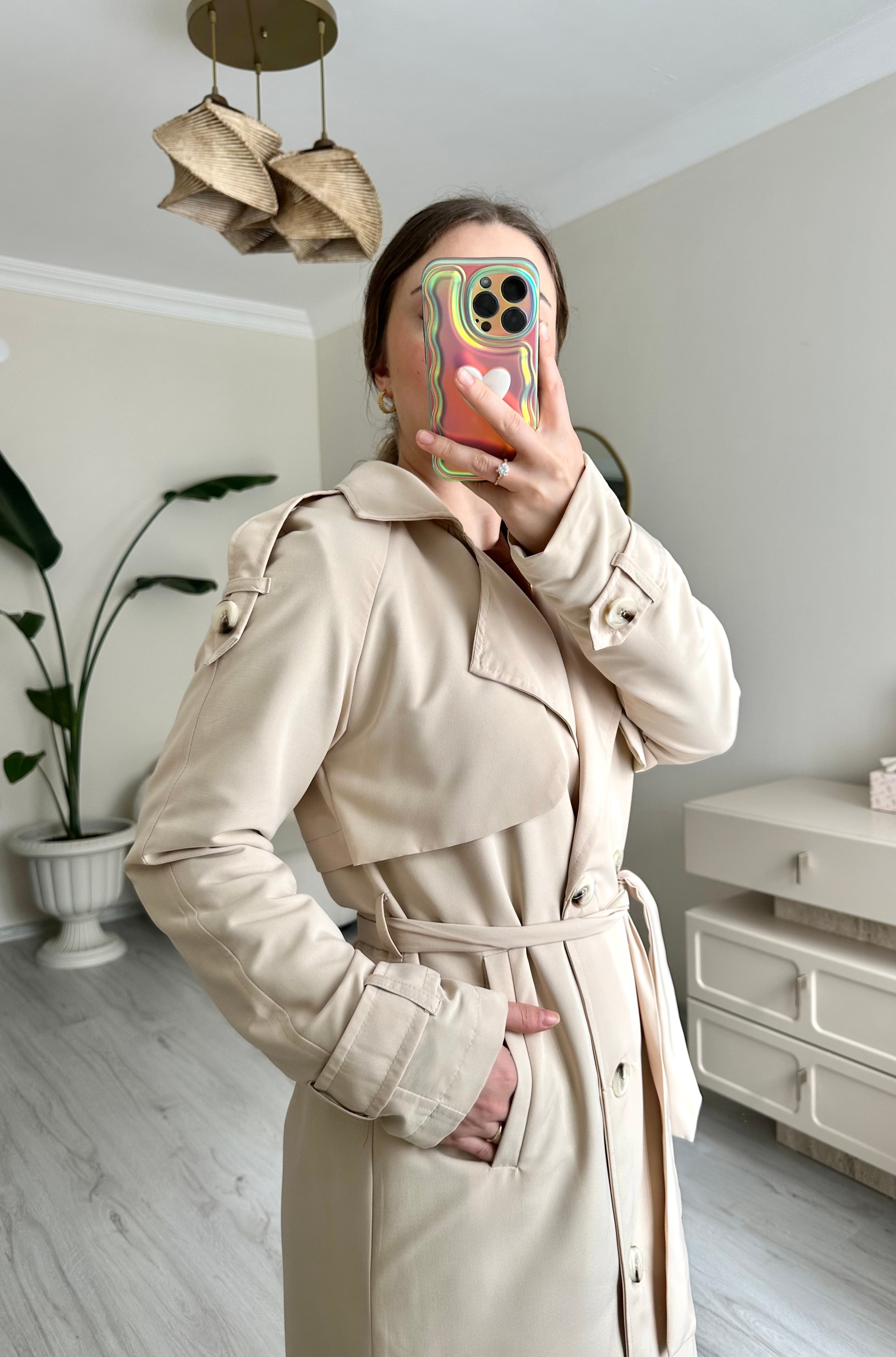 Premium Oversize Kuşaklı Trençkot