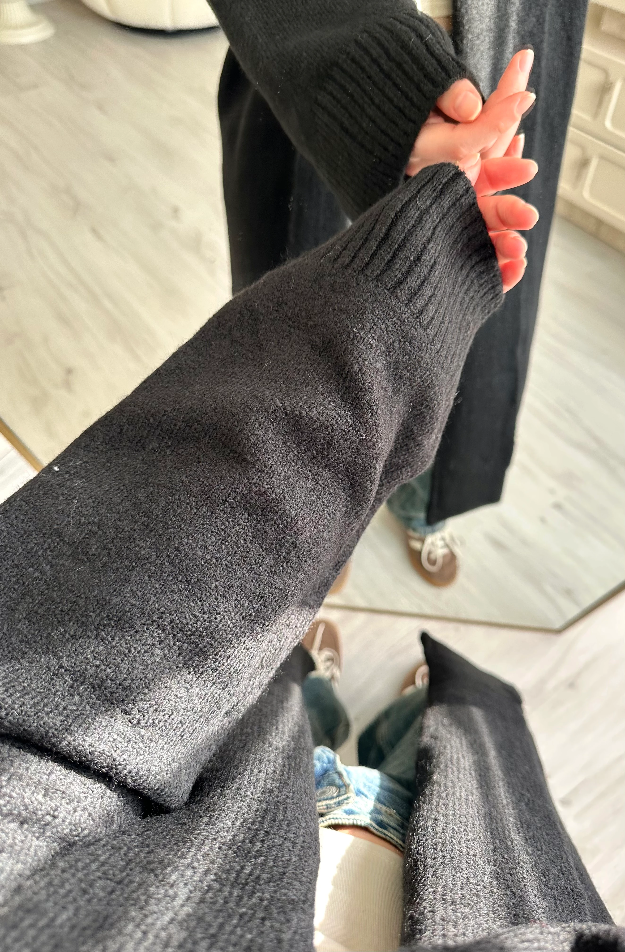 Premium Şal Yaka Oversize Maxi Boy Hırka