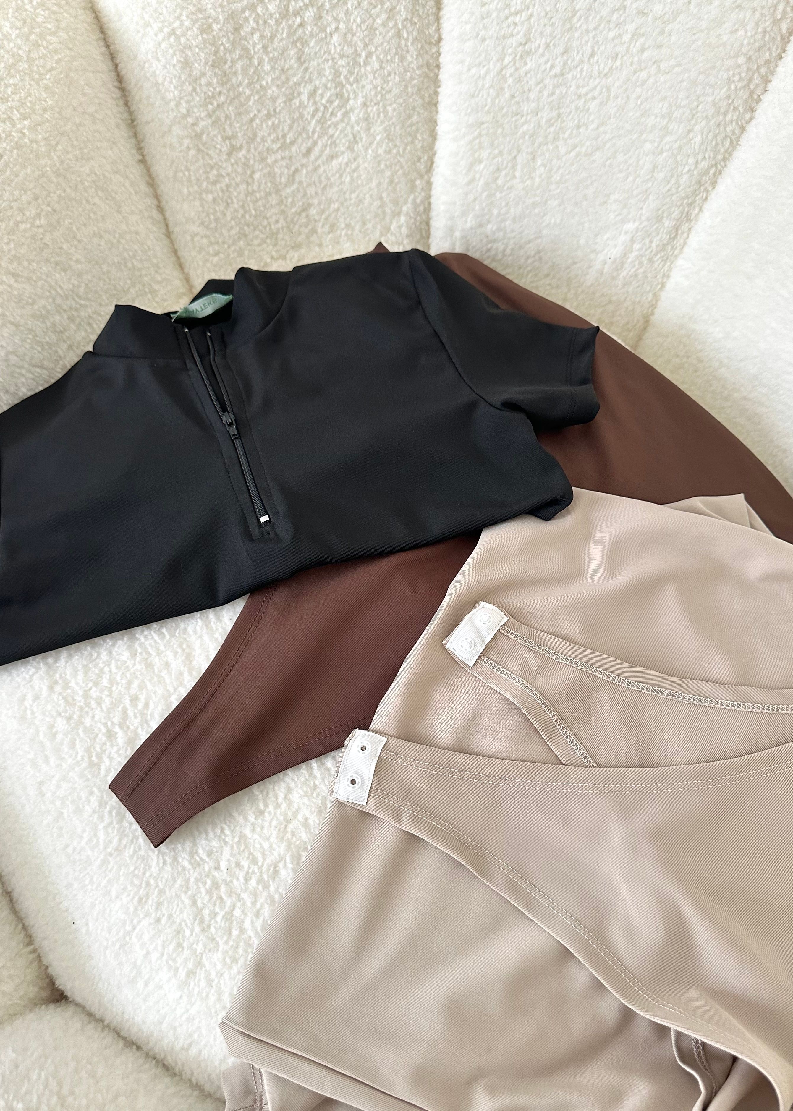 Fermuar Yaka Çıtçıtlı Body
