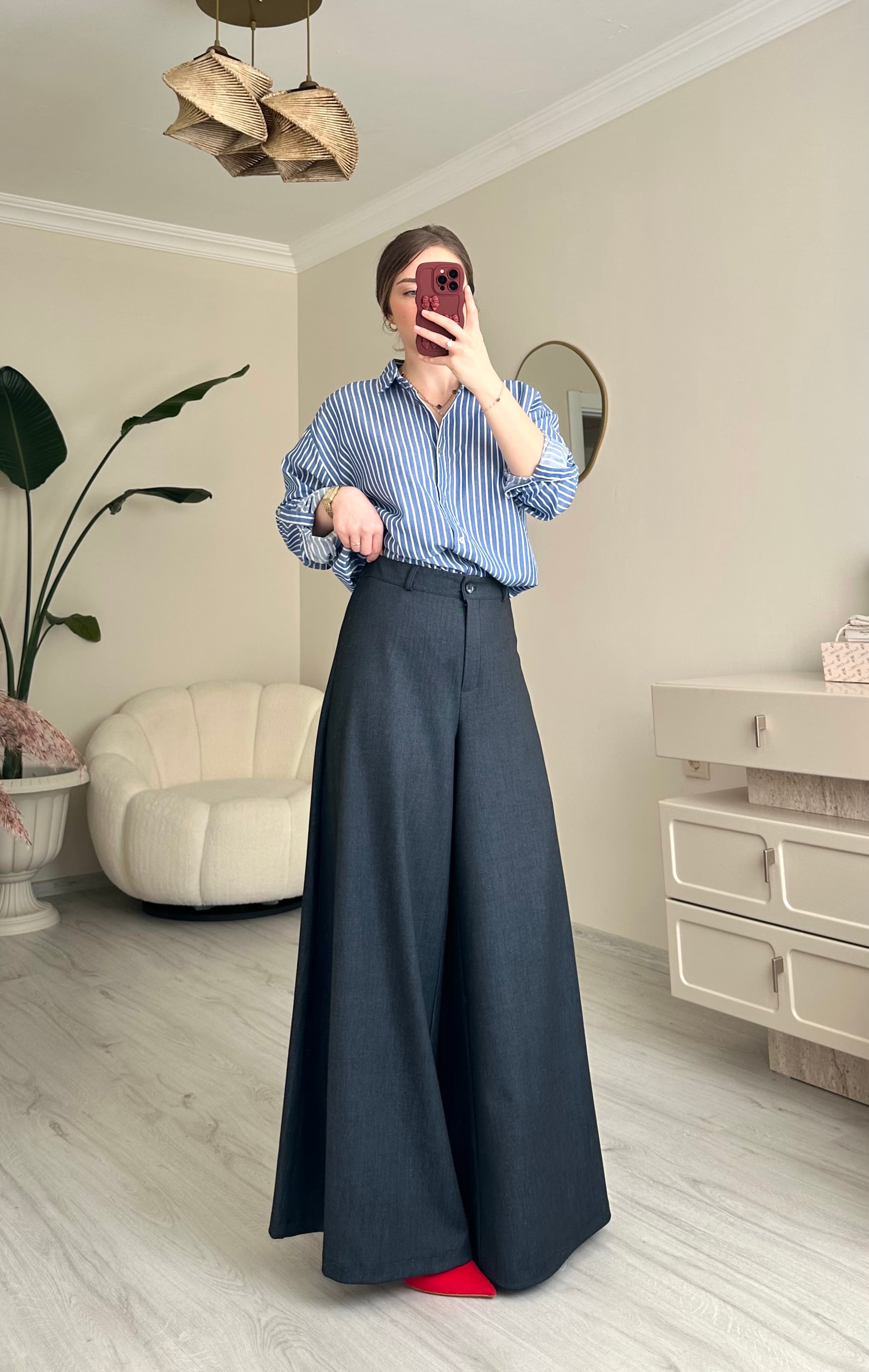 Maxi Bol Paça Jean Pantolon
