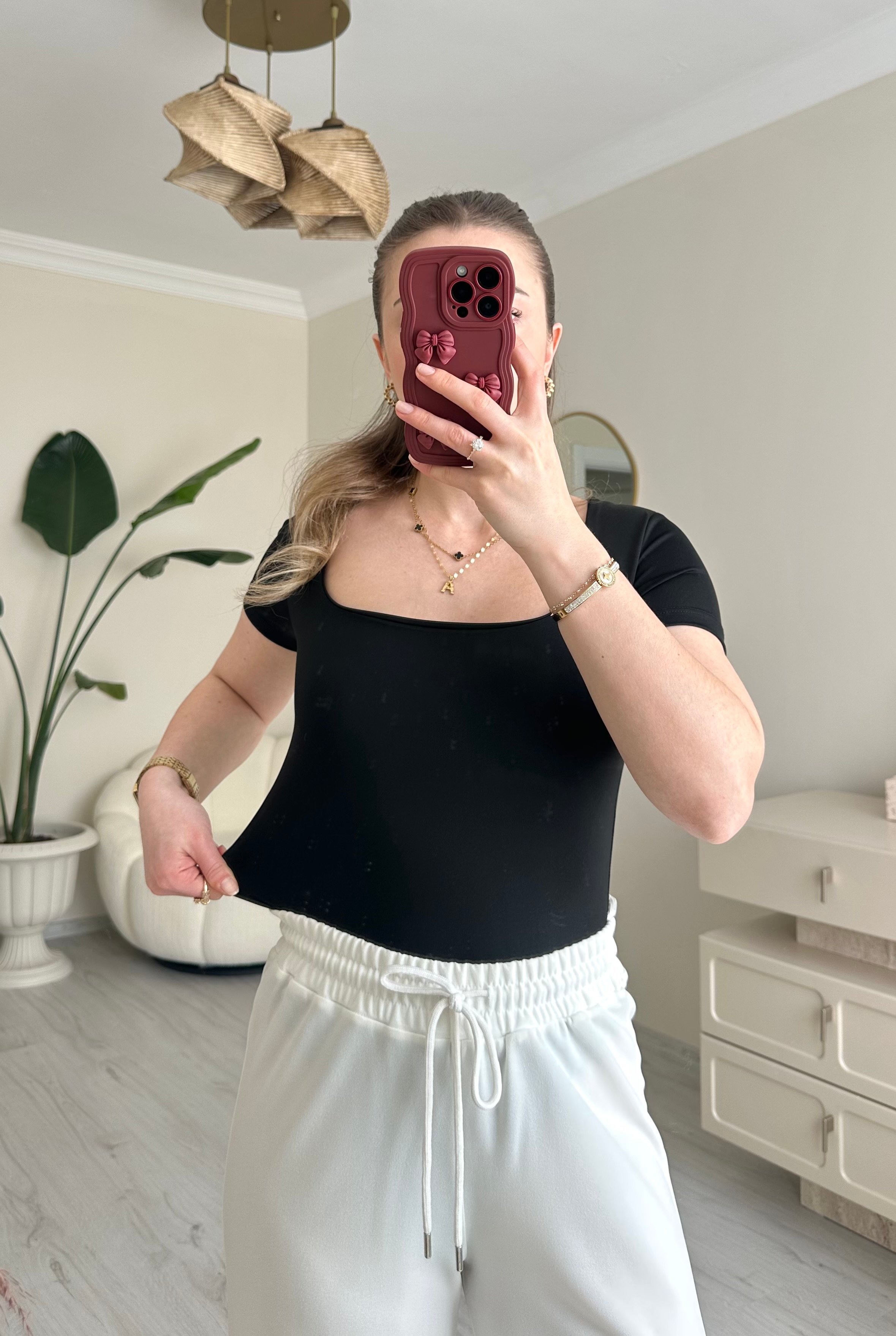 Kare Yaka Çıtçıtlı Body