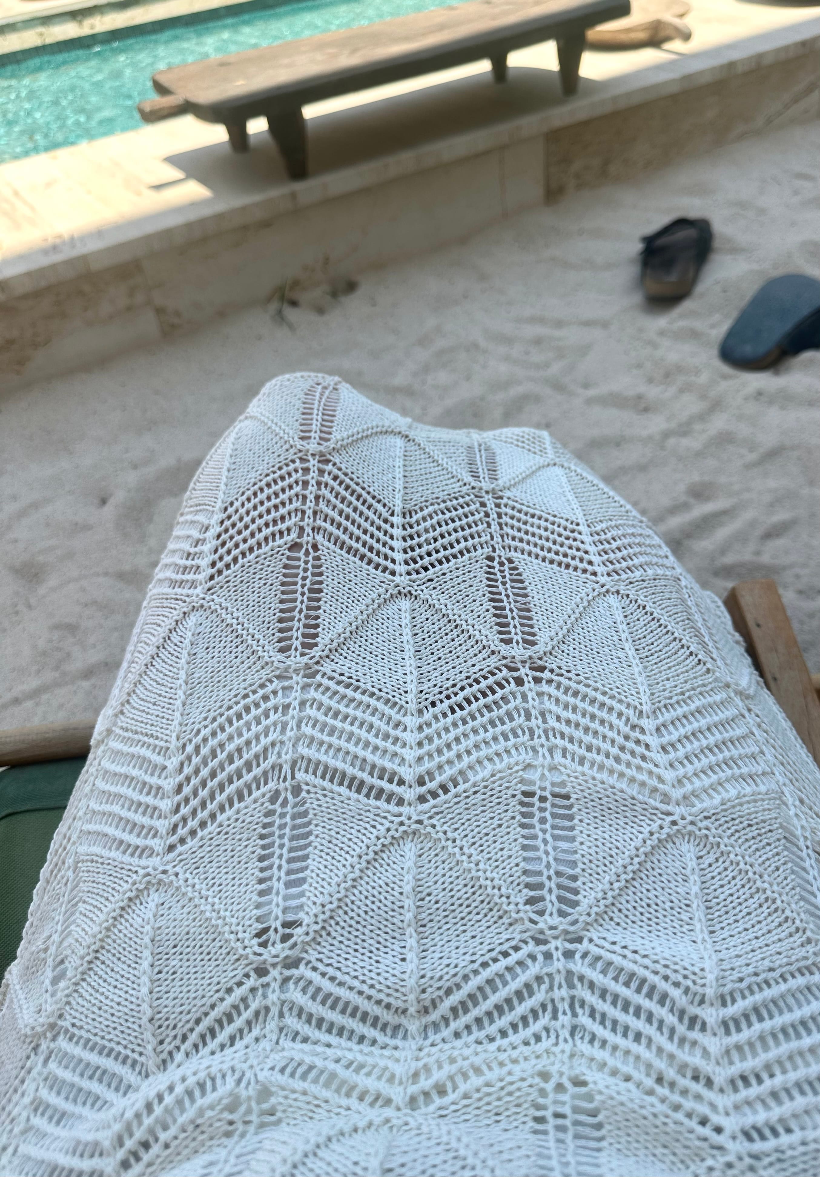 Ajurlu Maxi Boy Astarlı Elbise