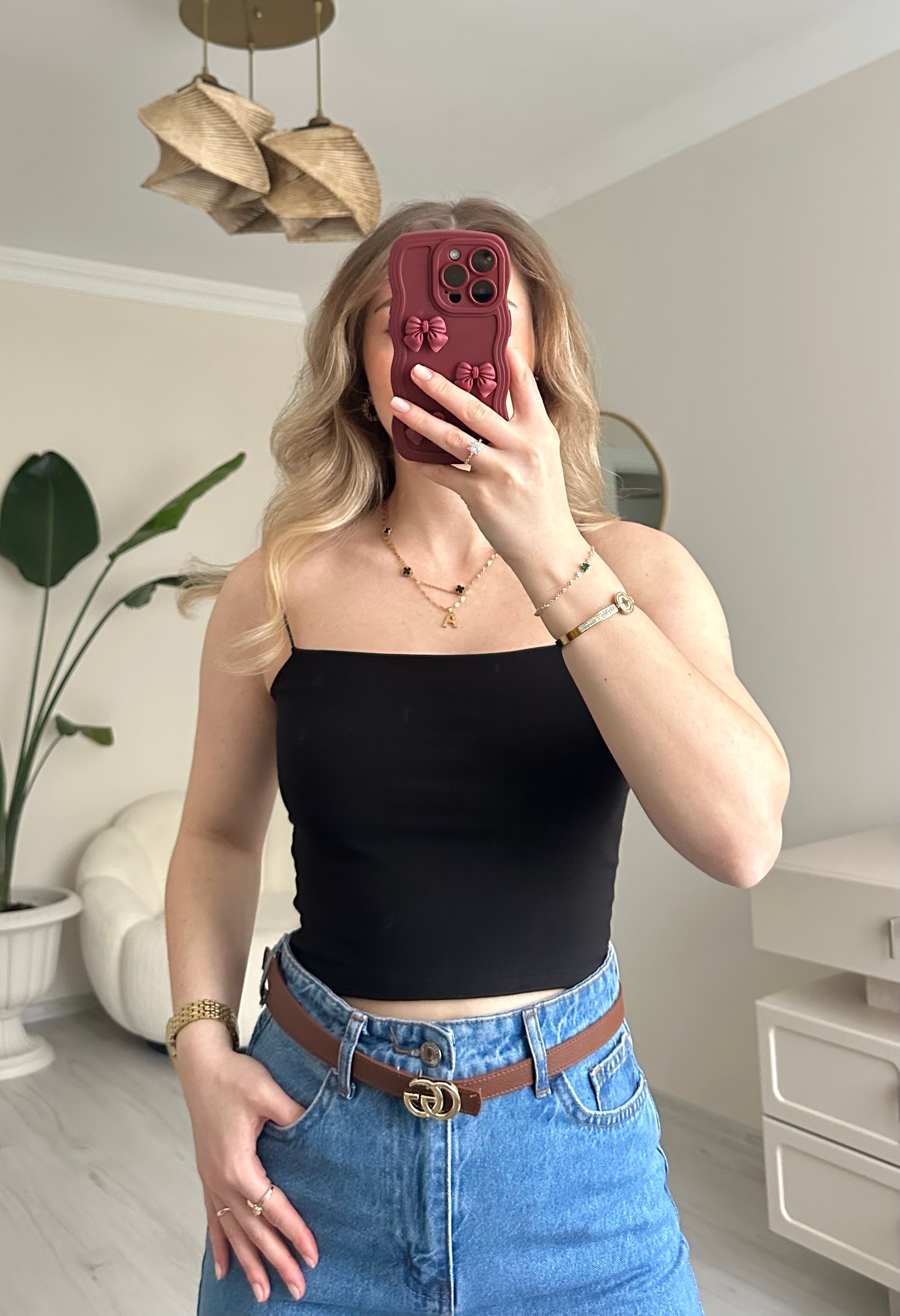 İp Askılı Crop