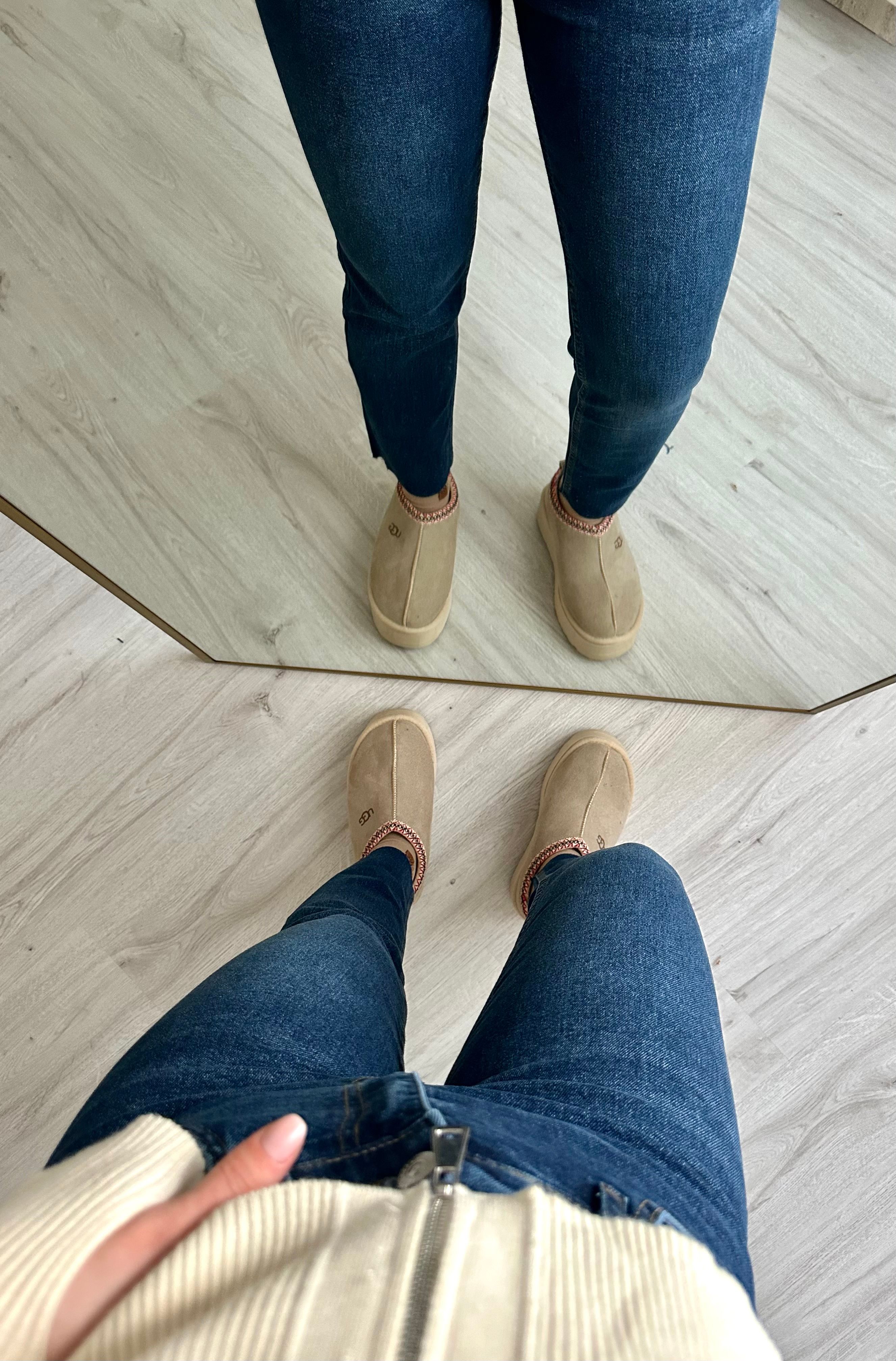 Boru Paça Likralı Mom Yıkamalı Jean