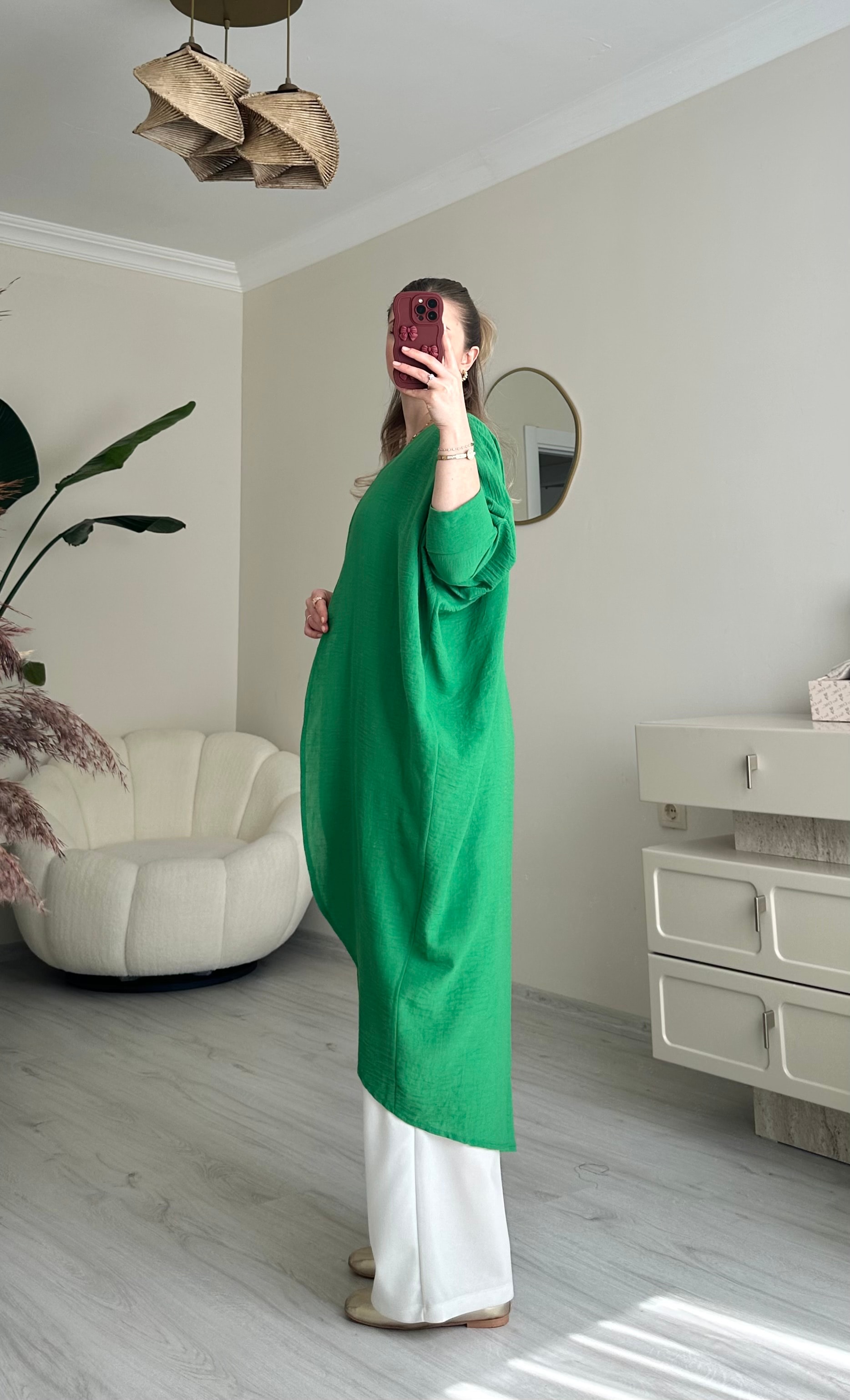 Keten Maxi Boy Oversize Kimono