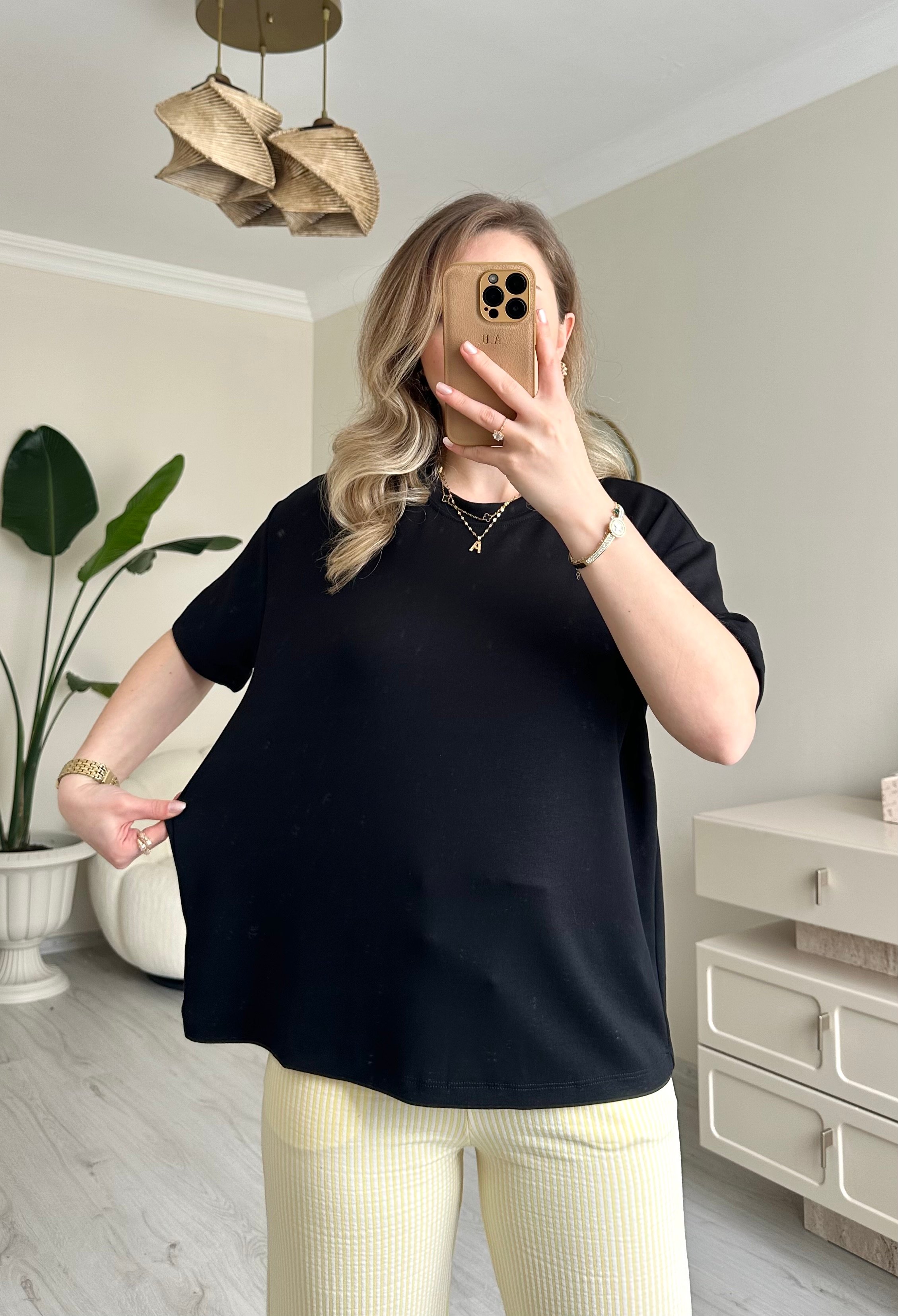 Modal Kumaş Soft Oversize Tişört