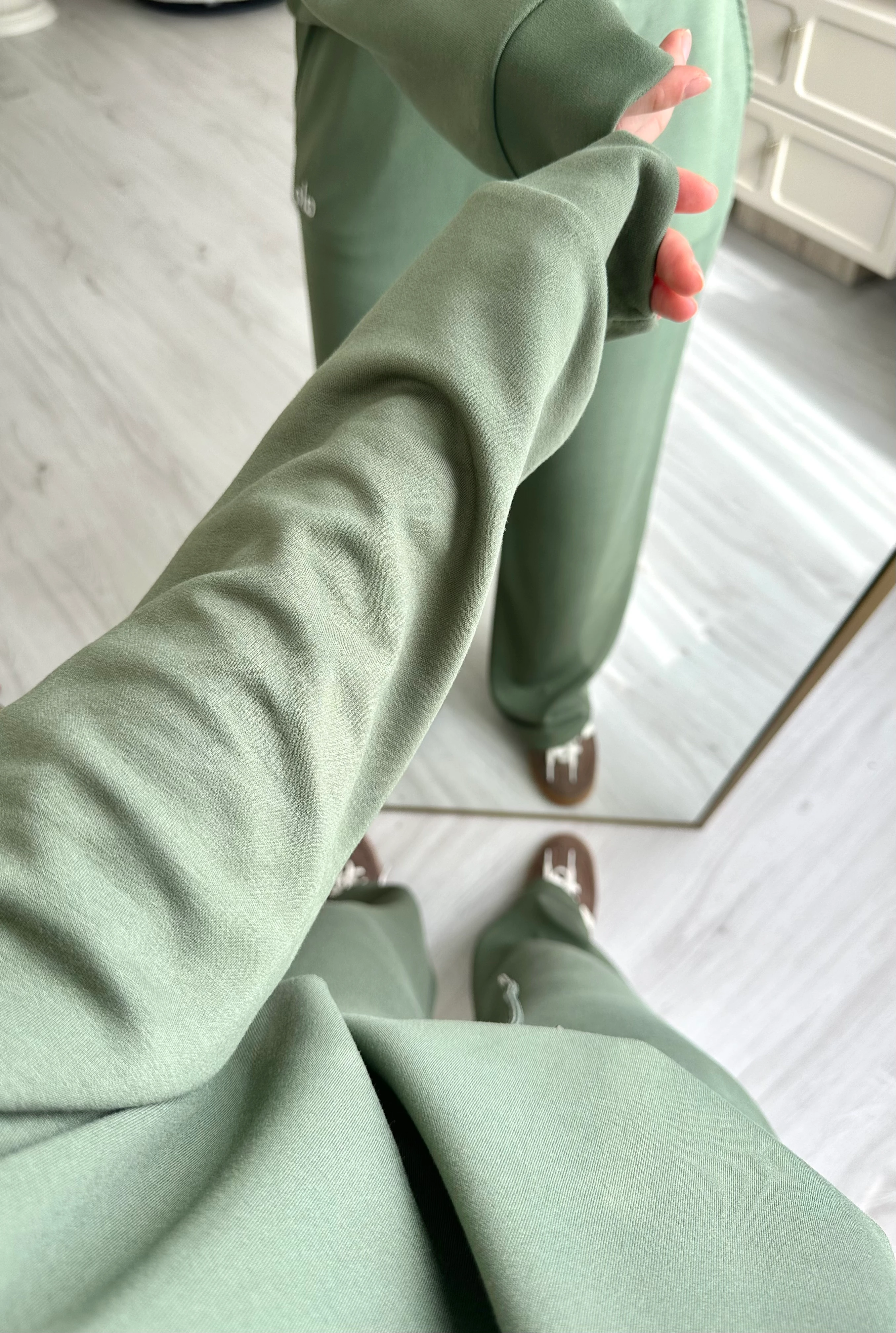 Premium Oversize Beli Lastikli Modal Takım