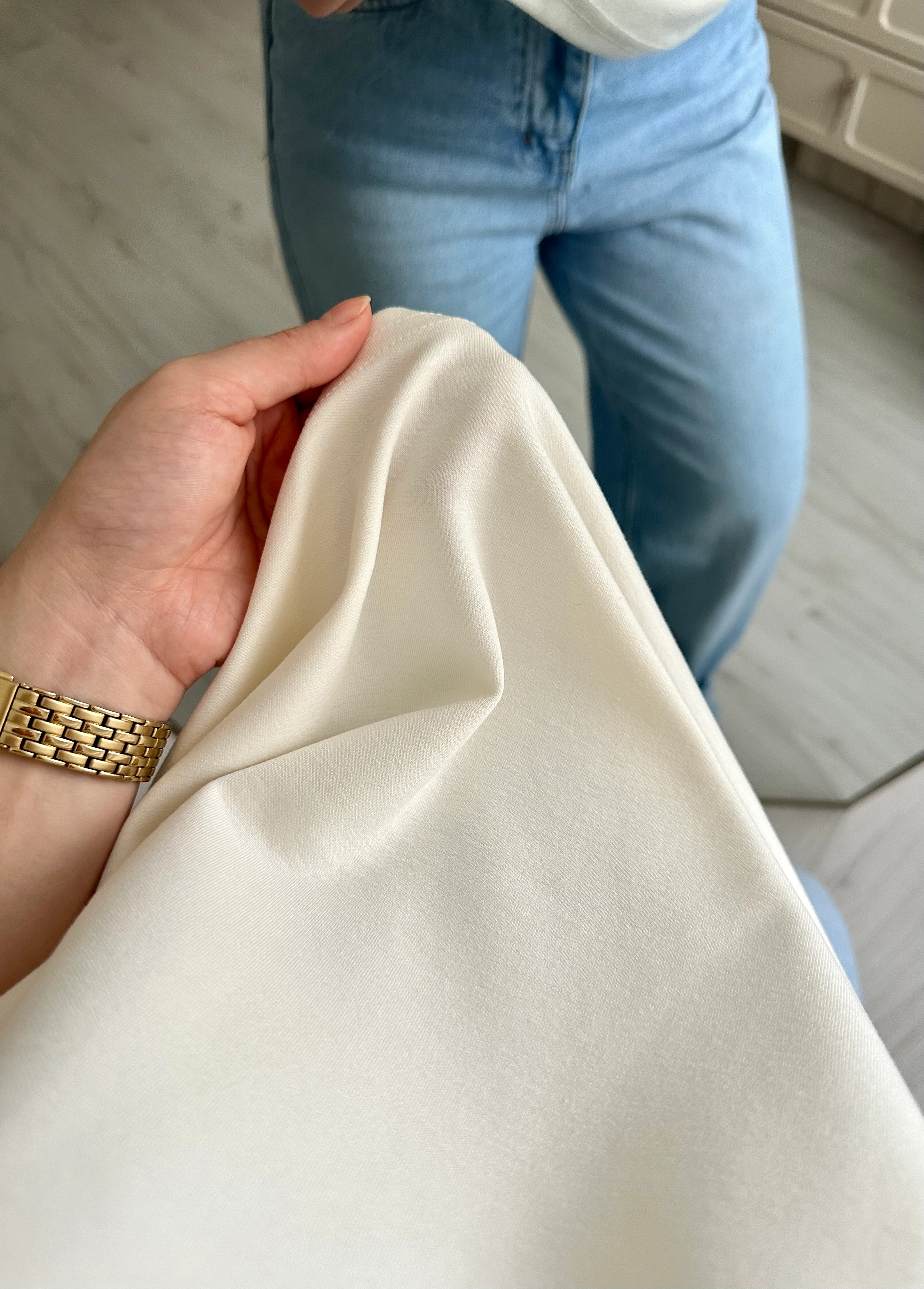 Kalp Nakış Detay Modal Kumaş Tişört