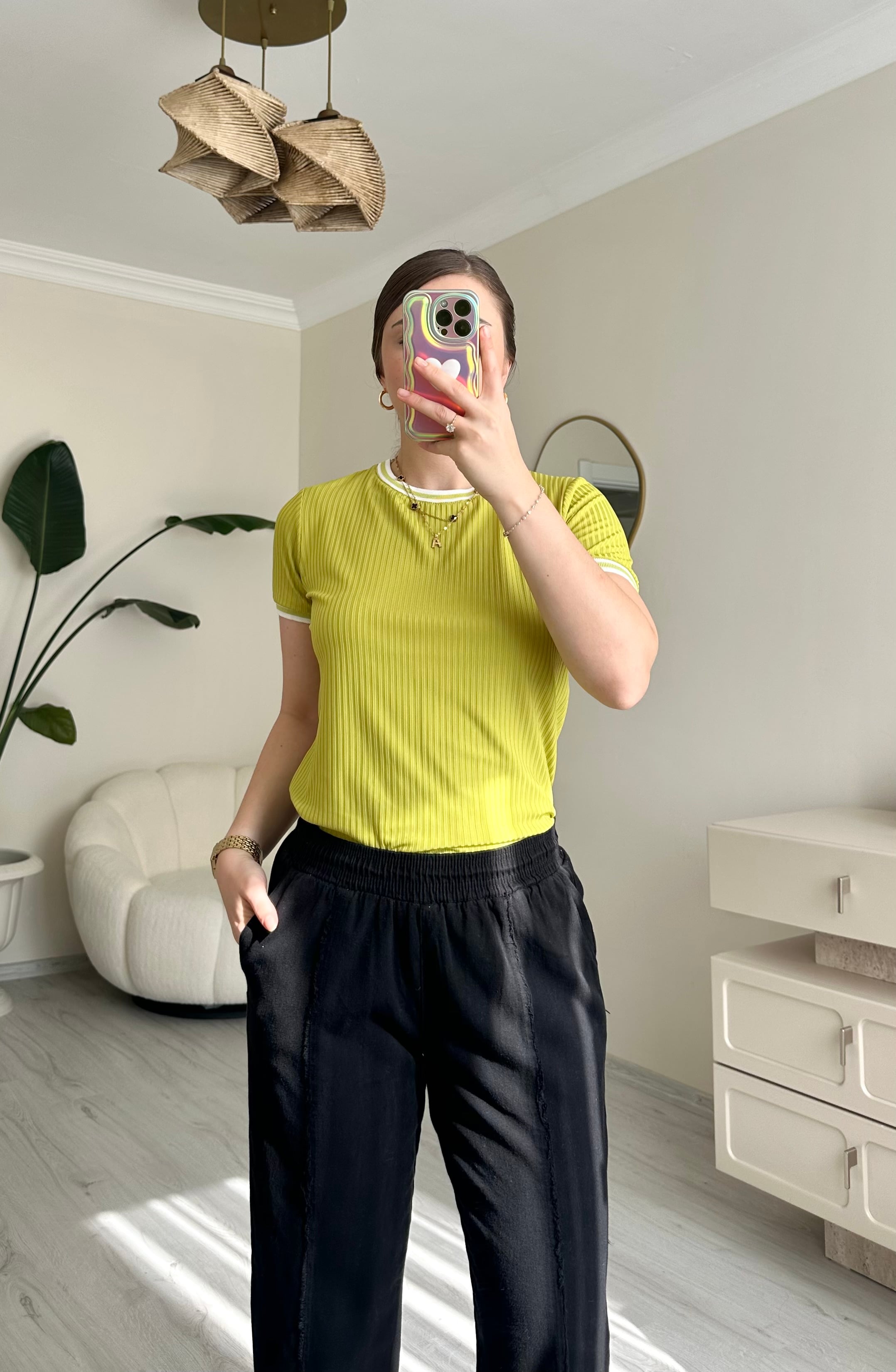 Gabardin Kumaş Boru Paça Pantolon