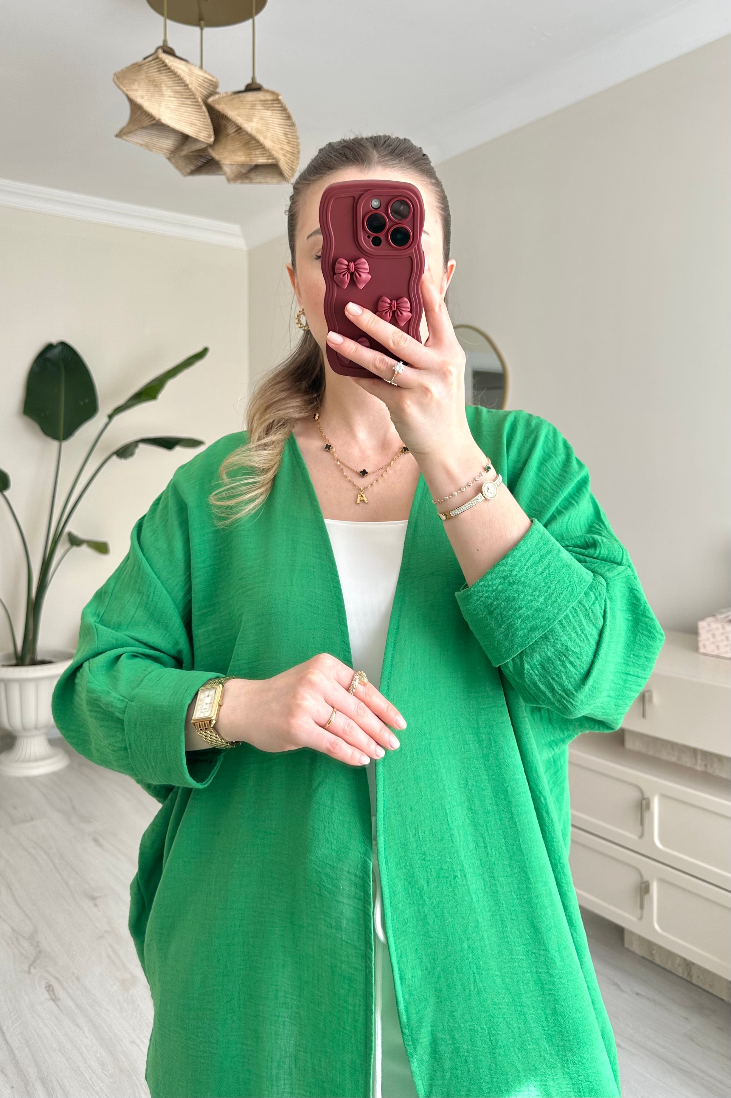 Keten Maxi Boy Oversize Kimono