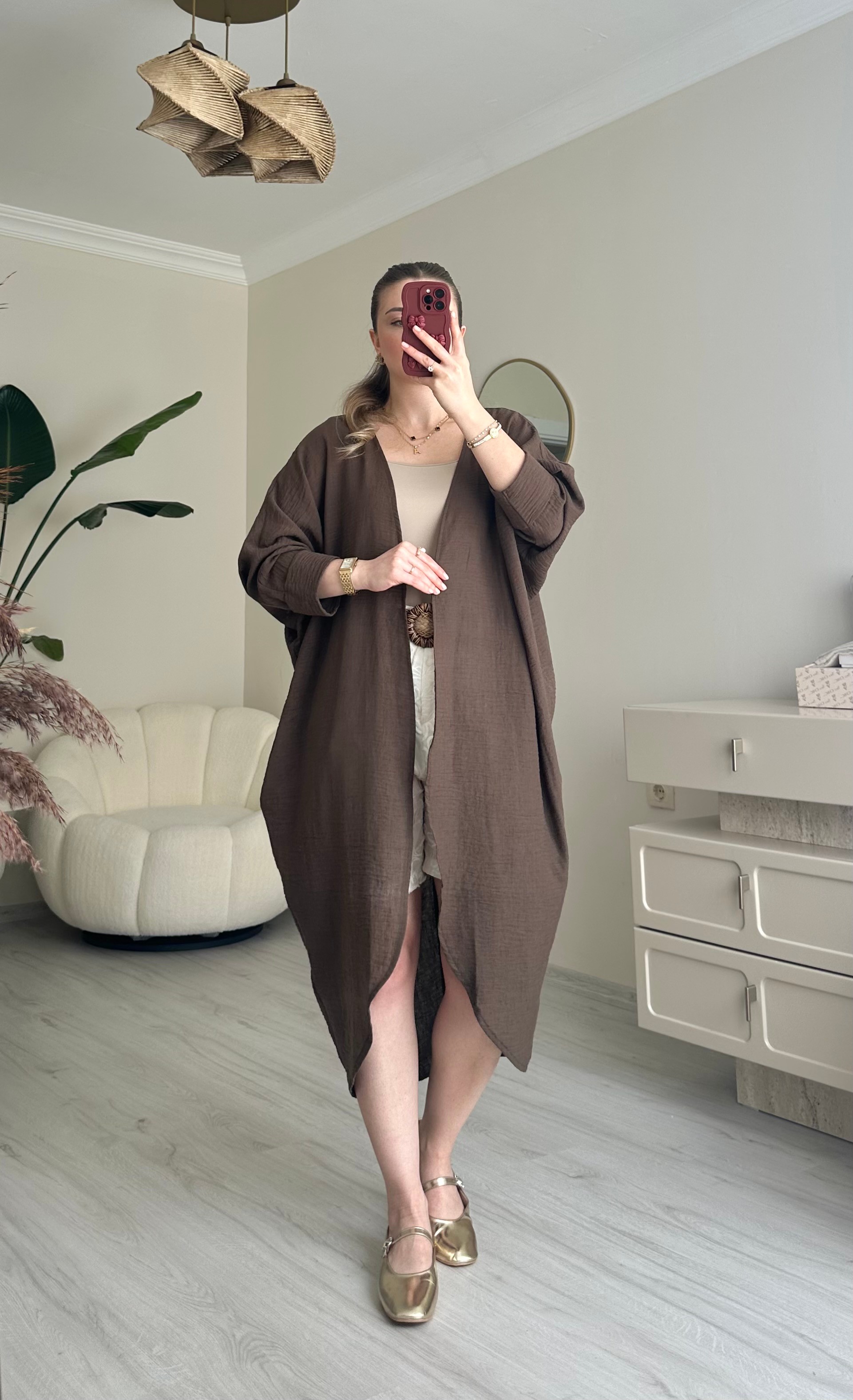 Keten Maxi Boy Oversize Kimono