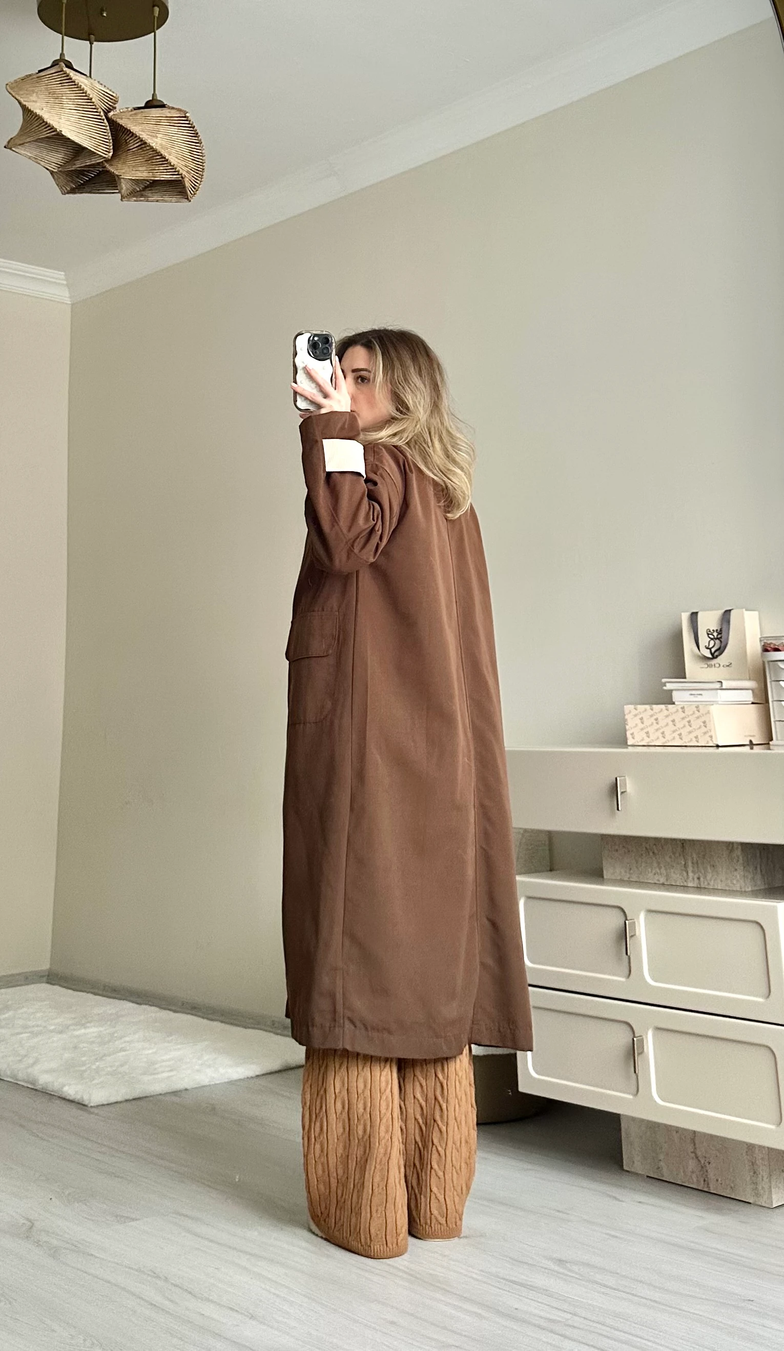 Marka Fitilli Kadife Yaka Trençkot