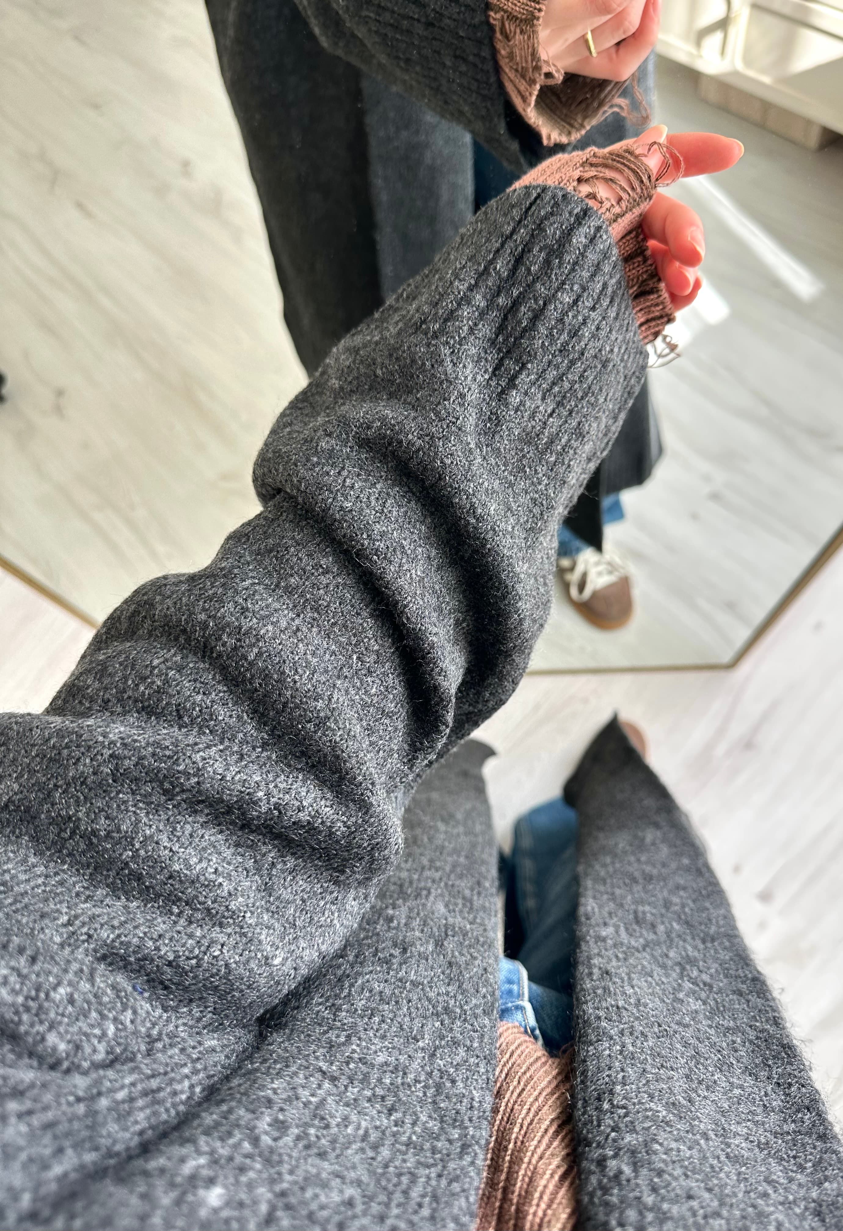 Premium Şal Yaka Oversize Maxi Boy Hırka
