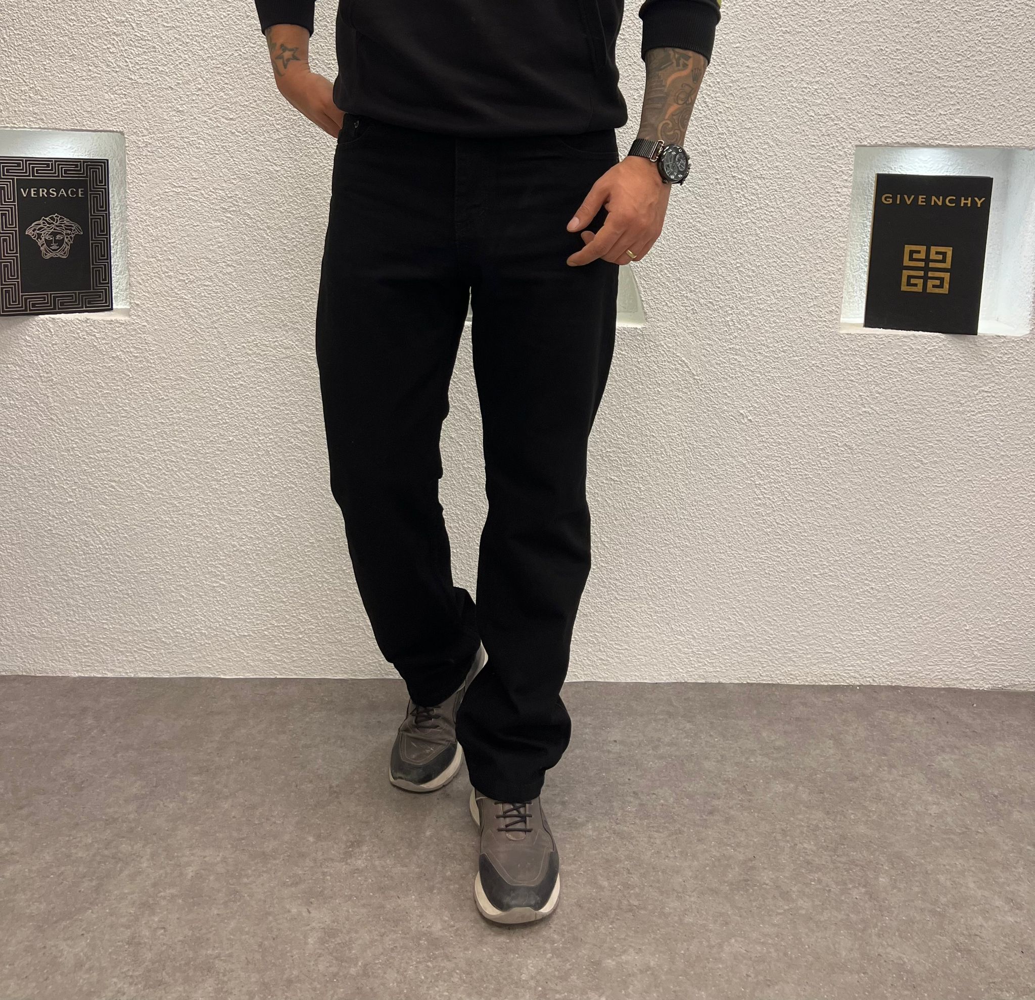 Baggy Kalıp Erkek Jean Siyah