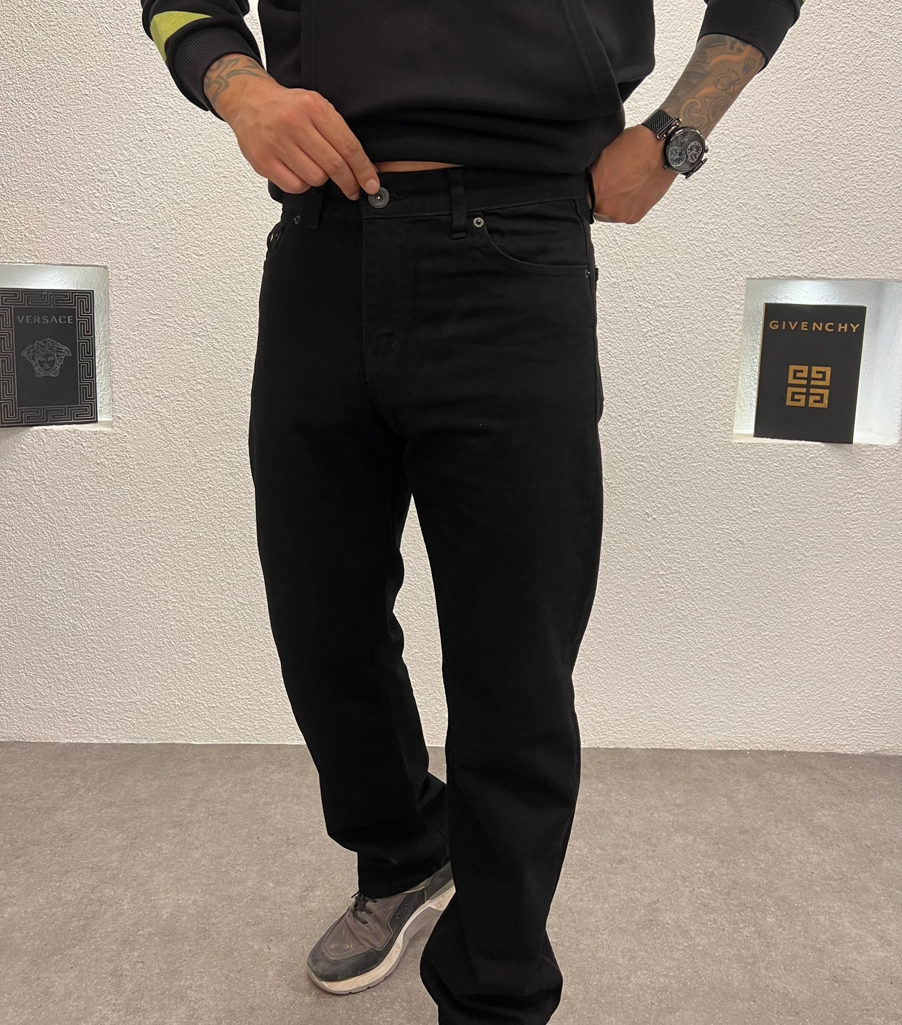 Baggy Kalıp Erkek Jean Siyah