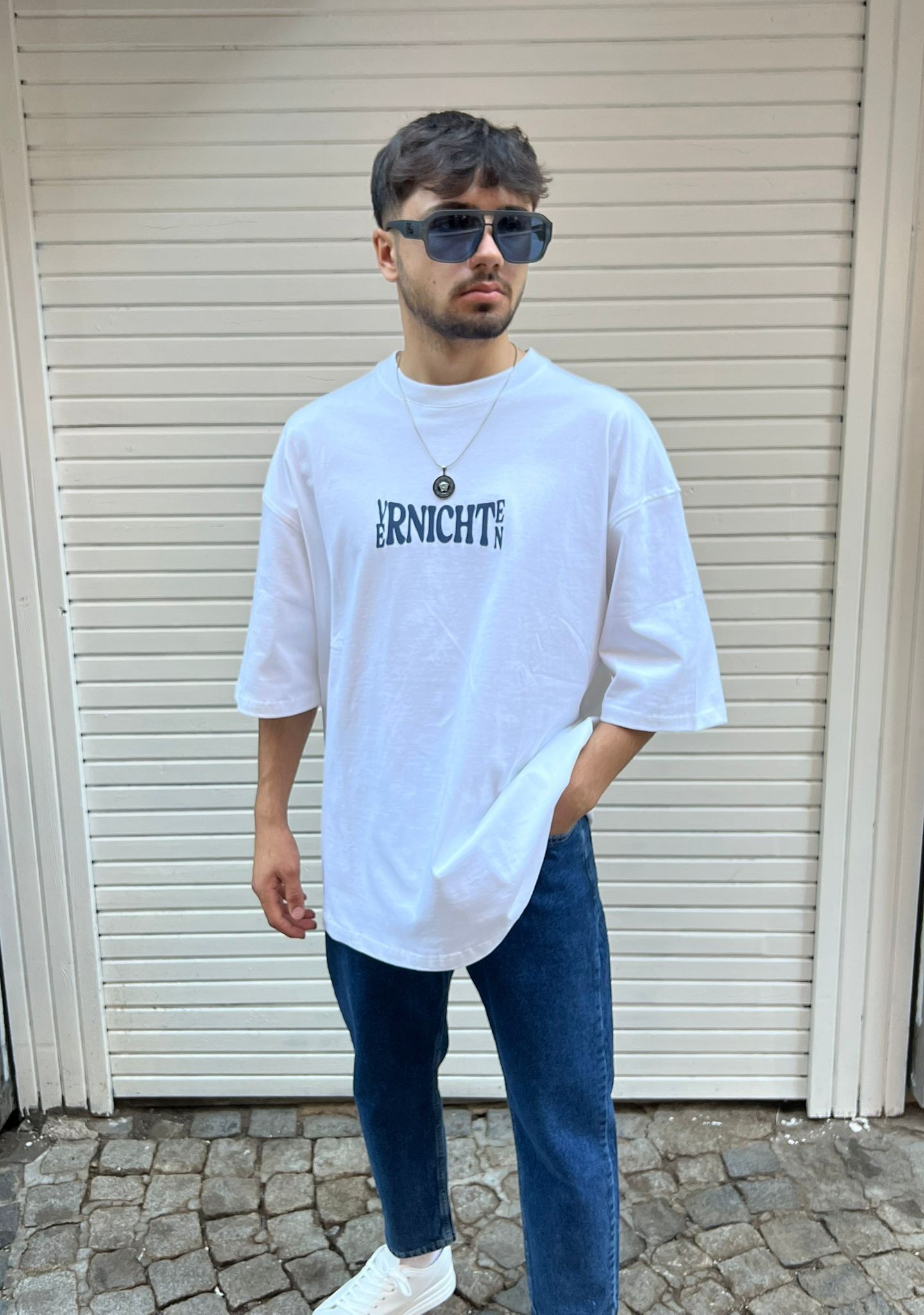 Oversize Baskılı T-shirt (CHOO RESPECT )