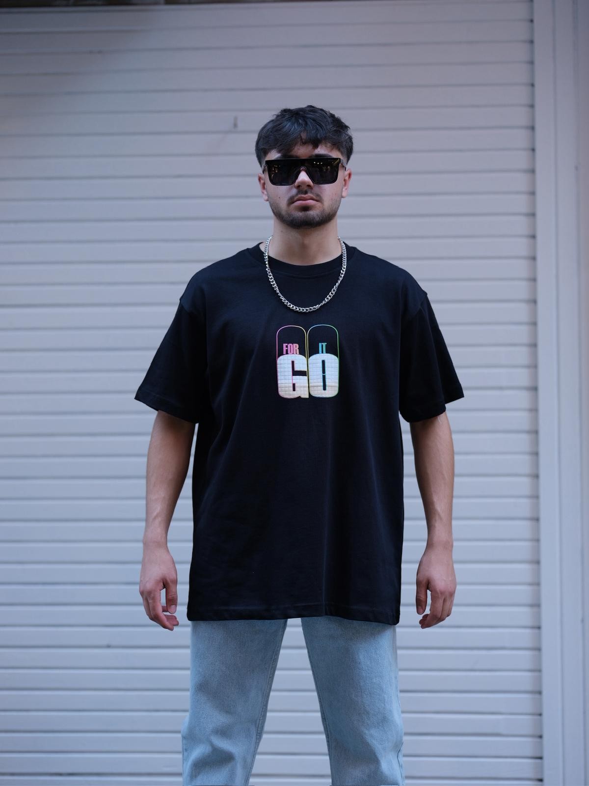 Oversize Baskılı T-shirt (CHB 10016 )